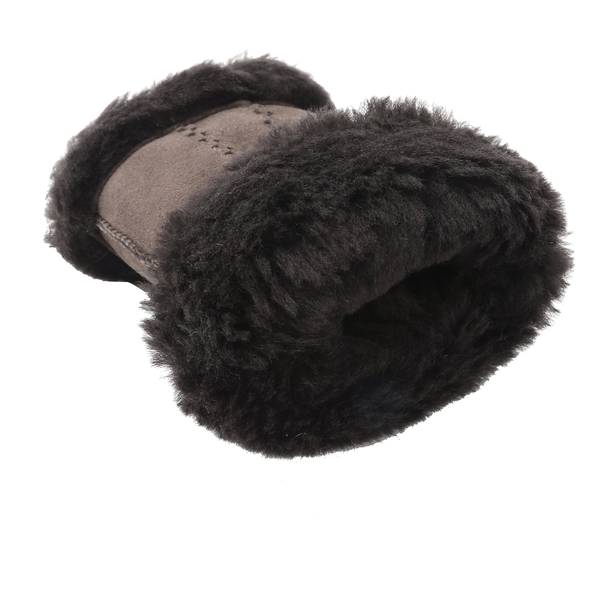 EverUgg fingerless sheepskin mittens, warm gloves with open fingertips, soft sheepskin material for cozy winter wear