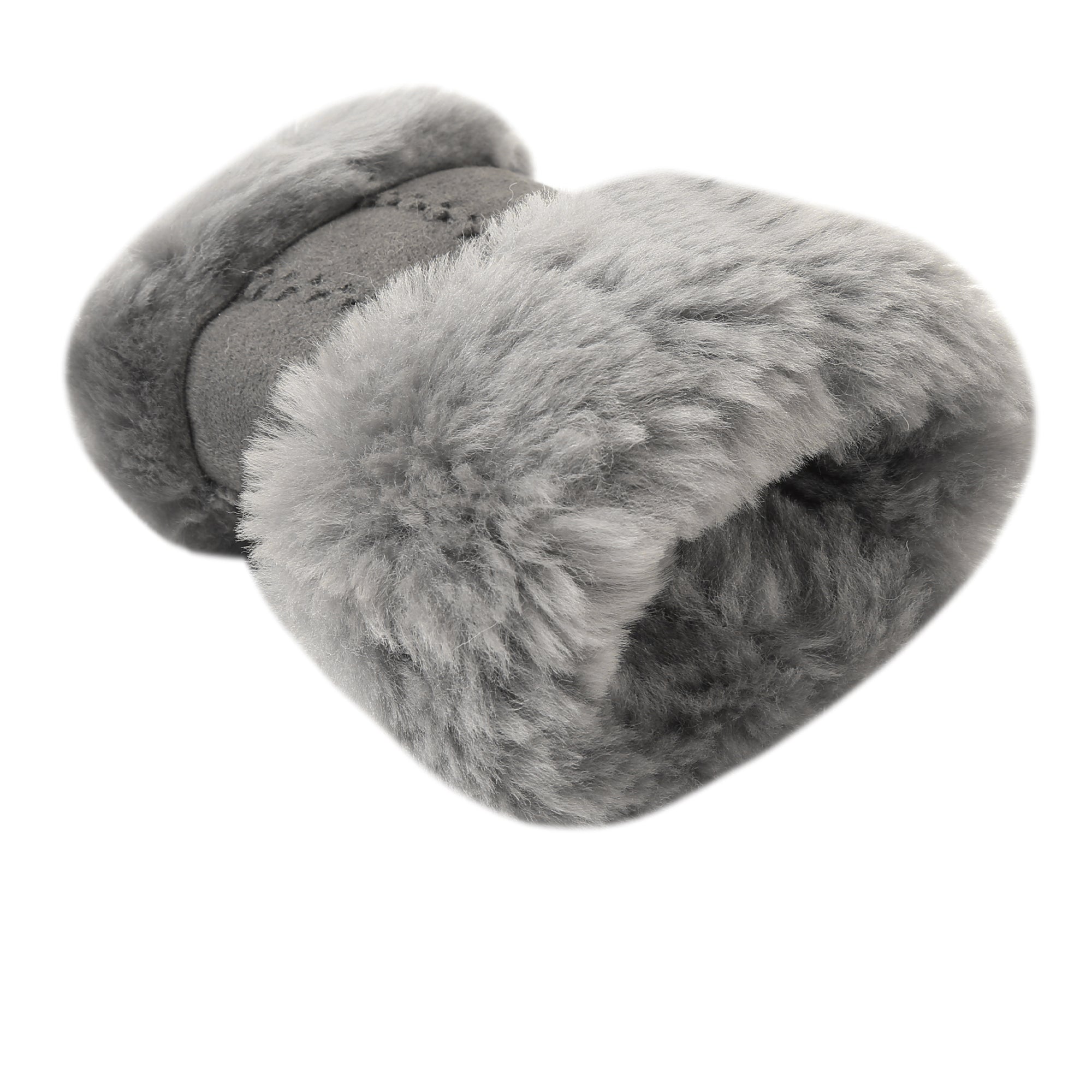 EverUgg fingerless sheepskin mittens showing soft sheepskin interior and stylish design for warm, comfortable hand coverage.