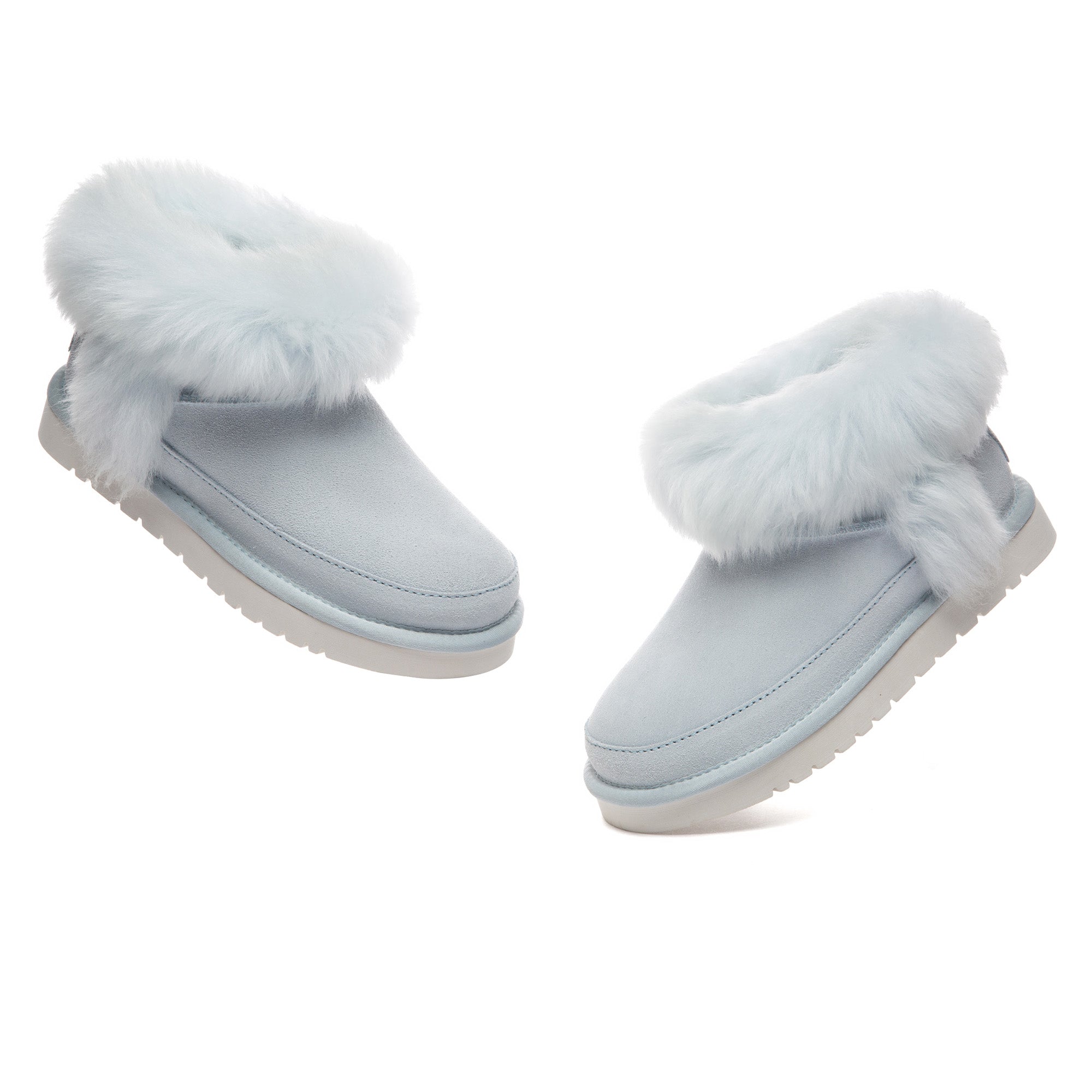 EverUgg Frovi Ultra Mini UGG boots in soft, plush material with a cozy design, perfect for winter wear.