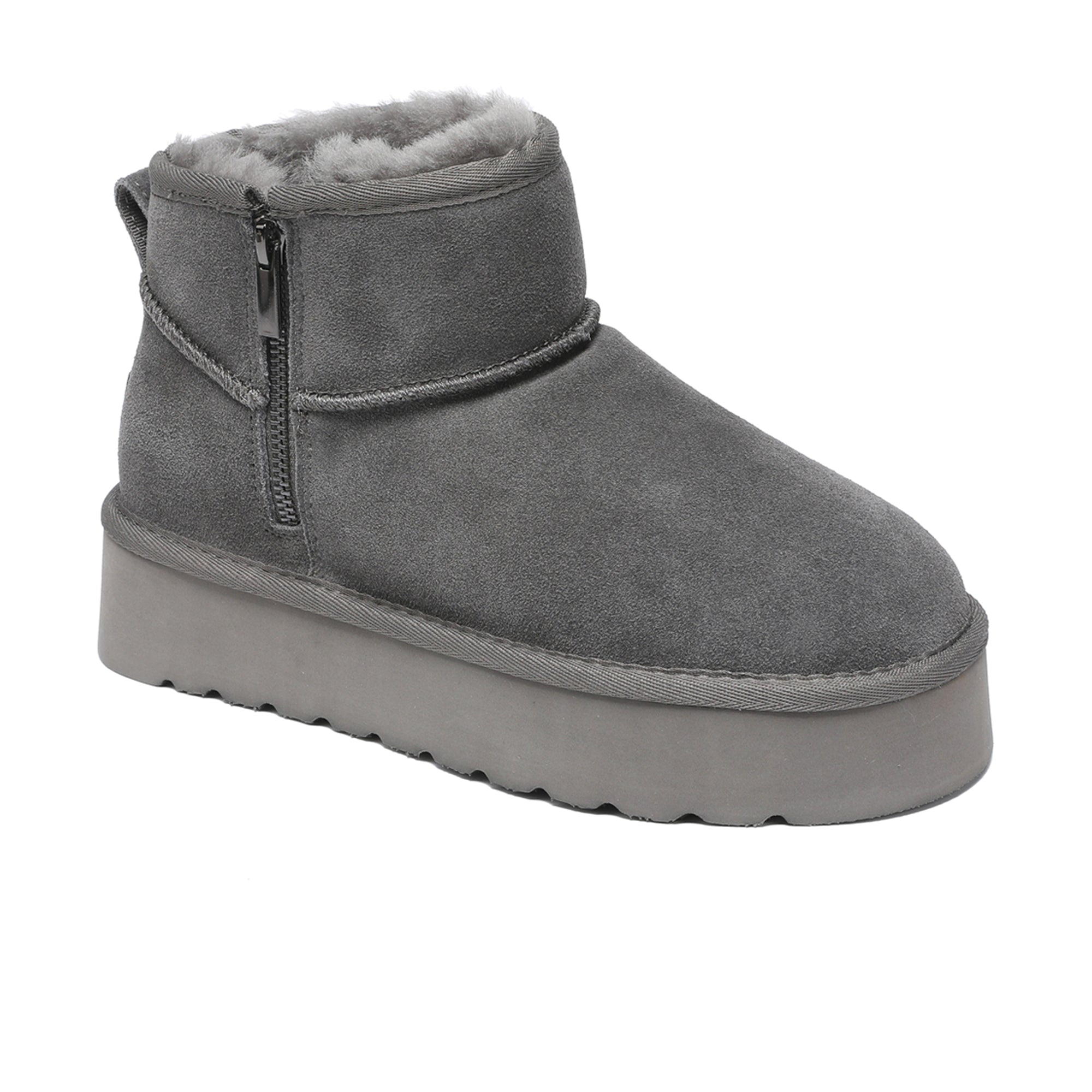 Ugg Merino Ultra Mini 지퍼 플랫폼 부츠