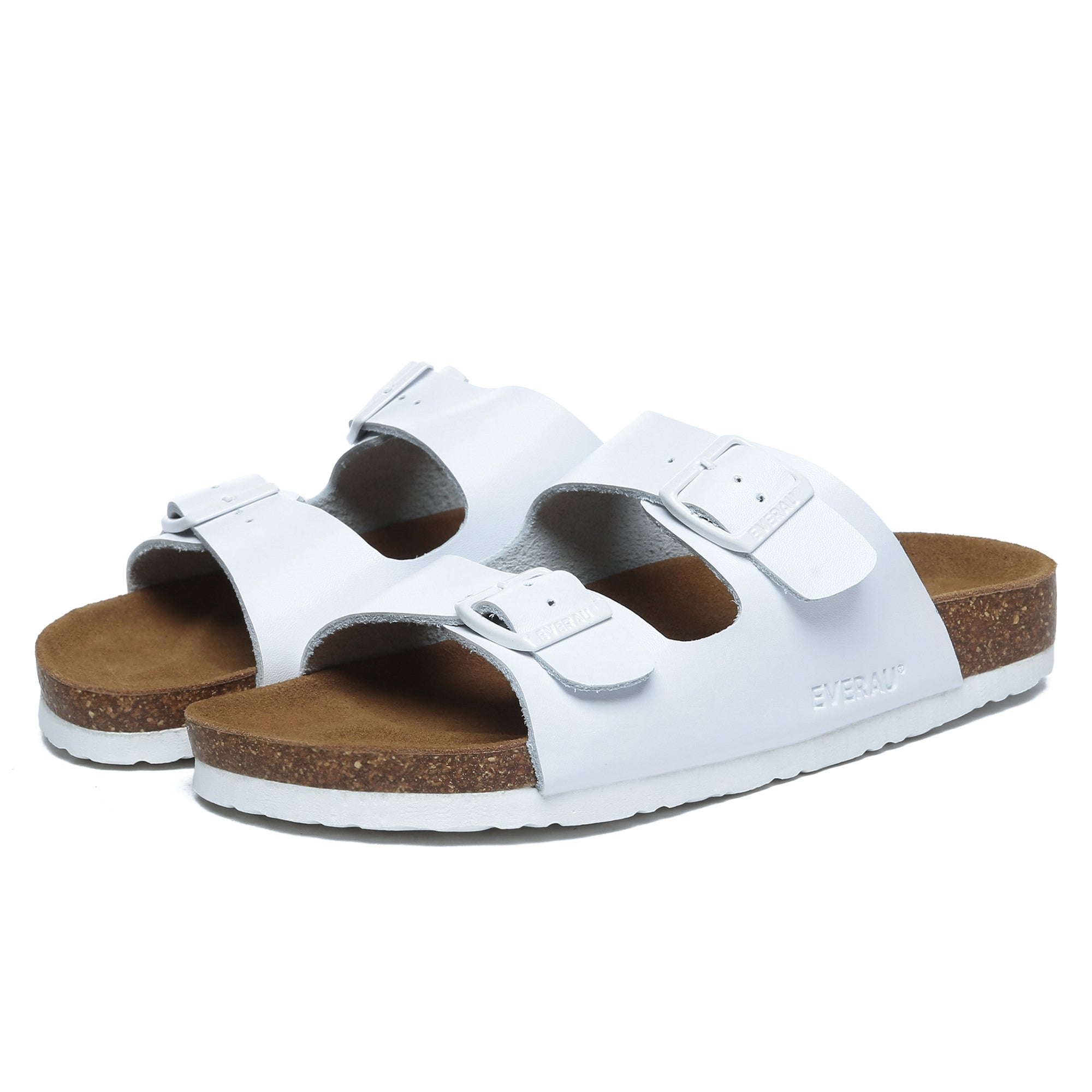 EverUgg Harper Sandals with tan leather straps and flat sole, stylish open-toe design for casual summer wear.