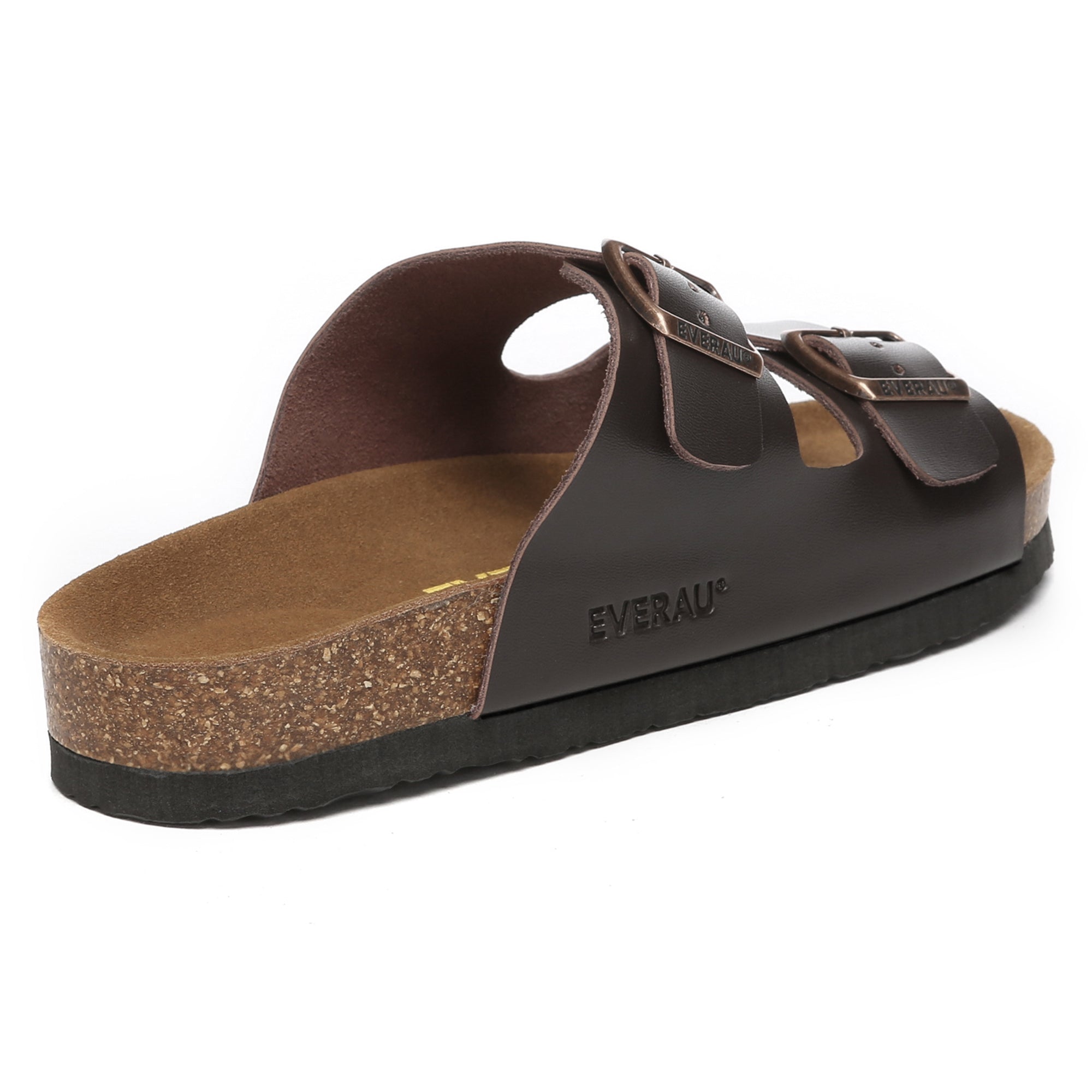 EverUgg Harper Sandals featuring tan leather straps and flat soles, displayed on a neutral background.