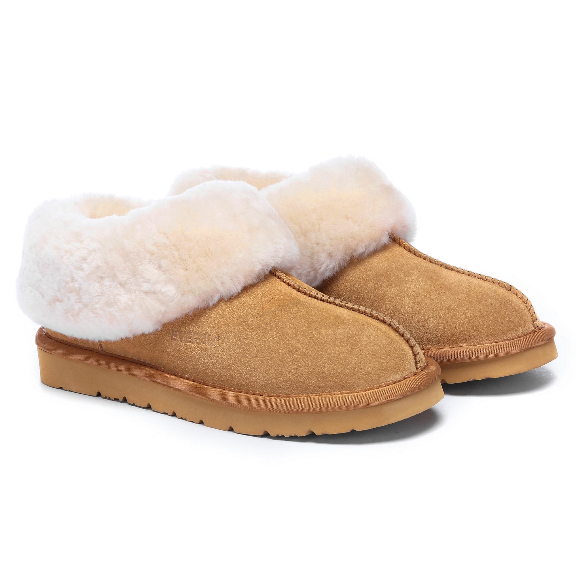 EverUgg Homey Sheepskin Winter Slippers with plush interior and cozy design for warmth and comfort.