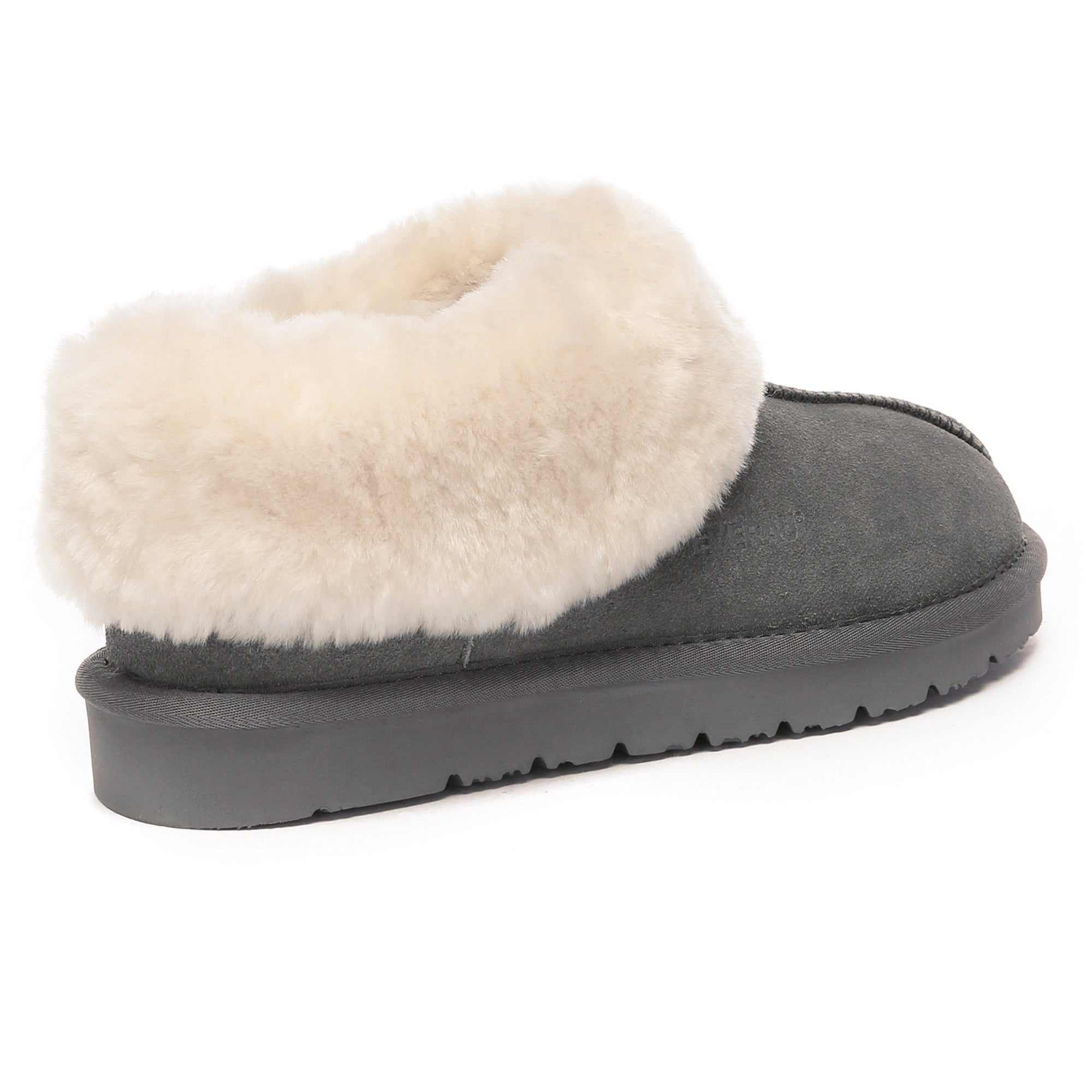 EverUgg Homey sheepskin winter slippers with plush interior and cozy design, perfect for keeping feet warm indoors.