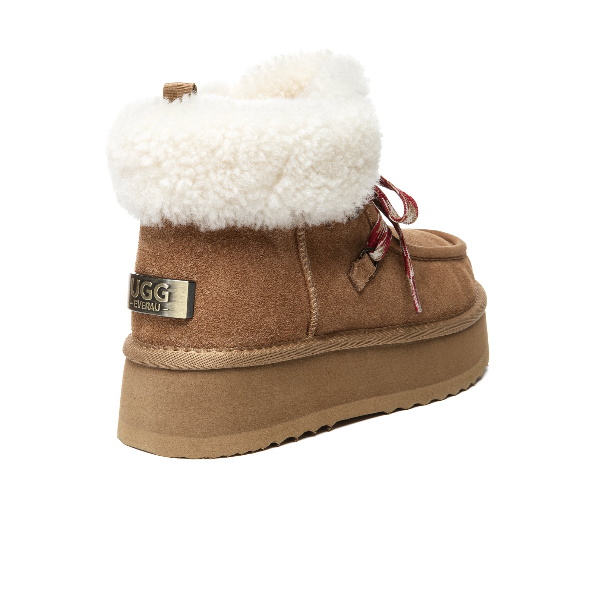 EverUgg Honor Lace Up UGG platform boots for women featuring a stylish lace-up design and chunky sole.