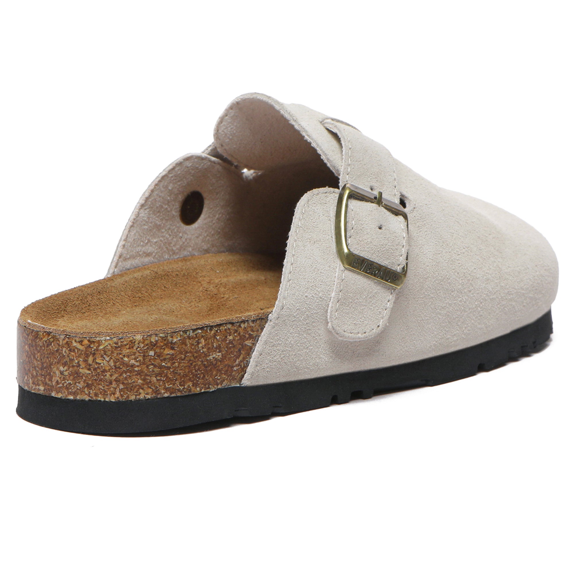 EverUgg Jason UGG Slides shoes shown in black, featuring open-toe design and comfortable slip-on style.