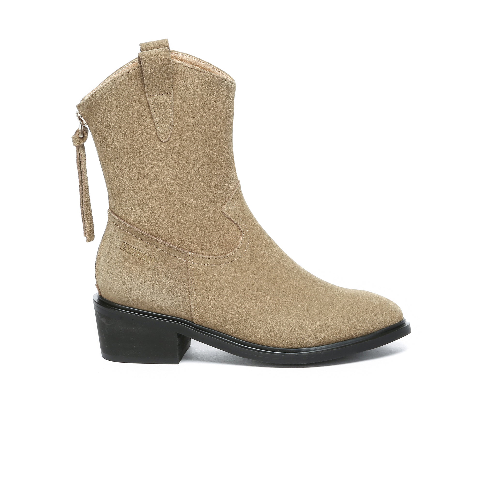Claudina Cowgirl Suede Boots