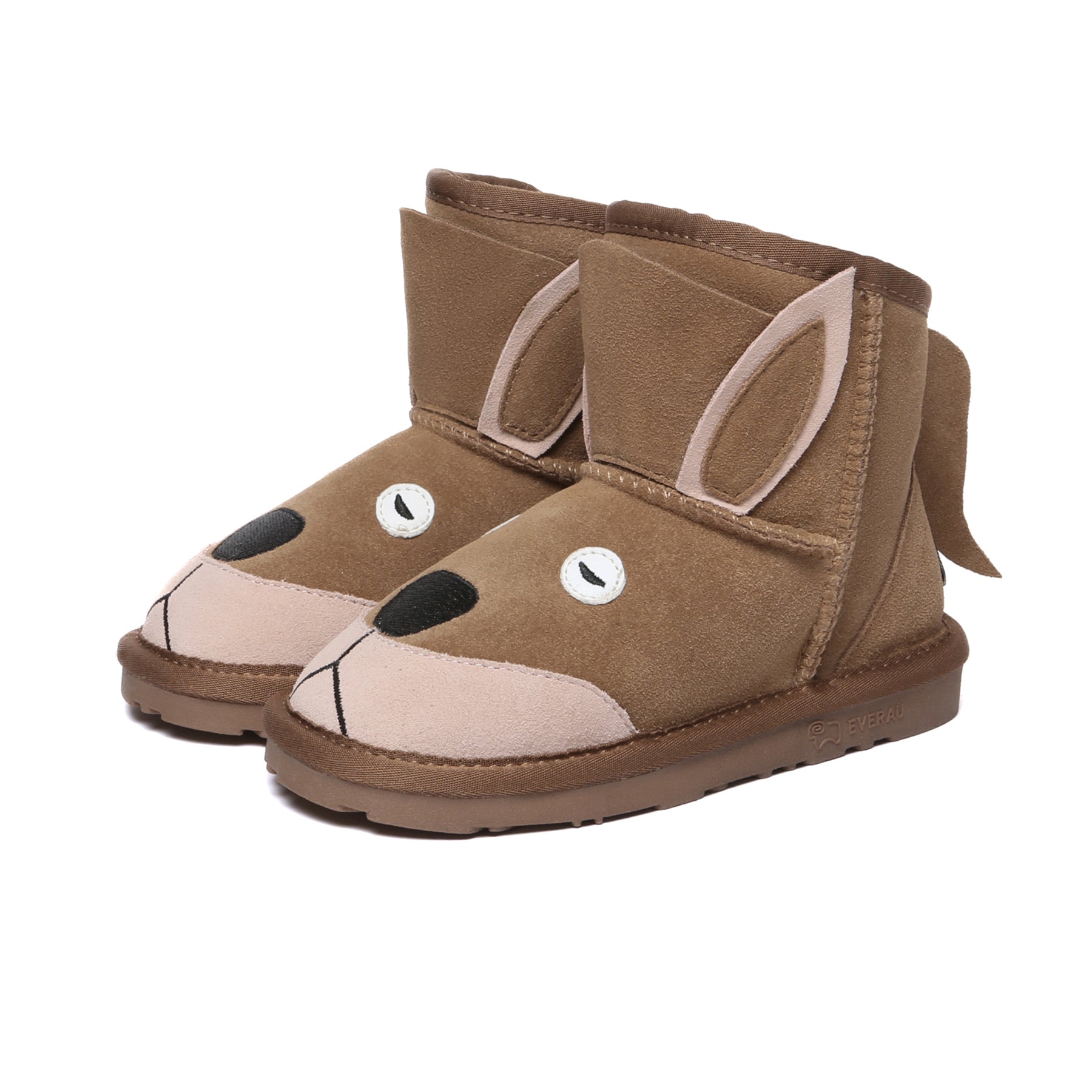 EverUgg Kangaroo Kids UGG boots in soft, plush shoes with warm lining and stylish design, perfect for children.