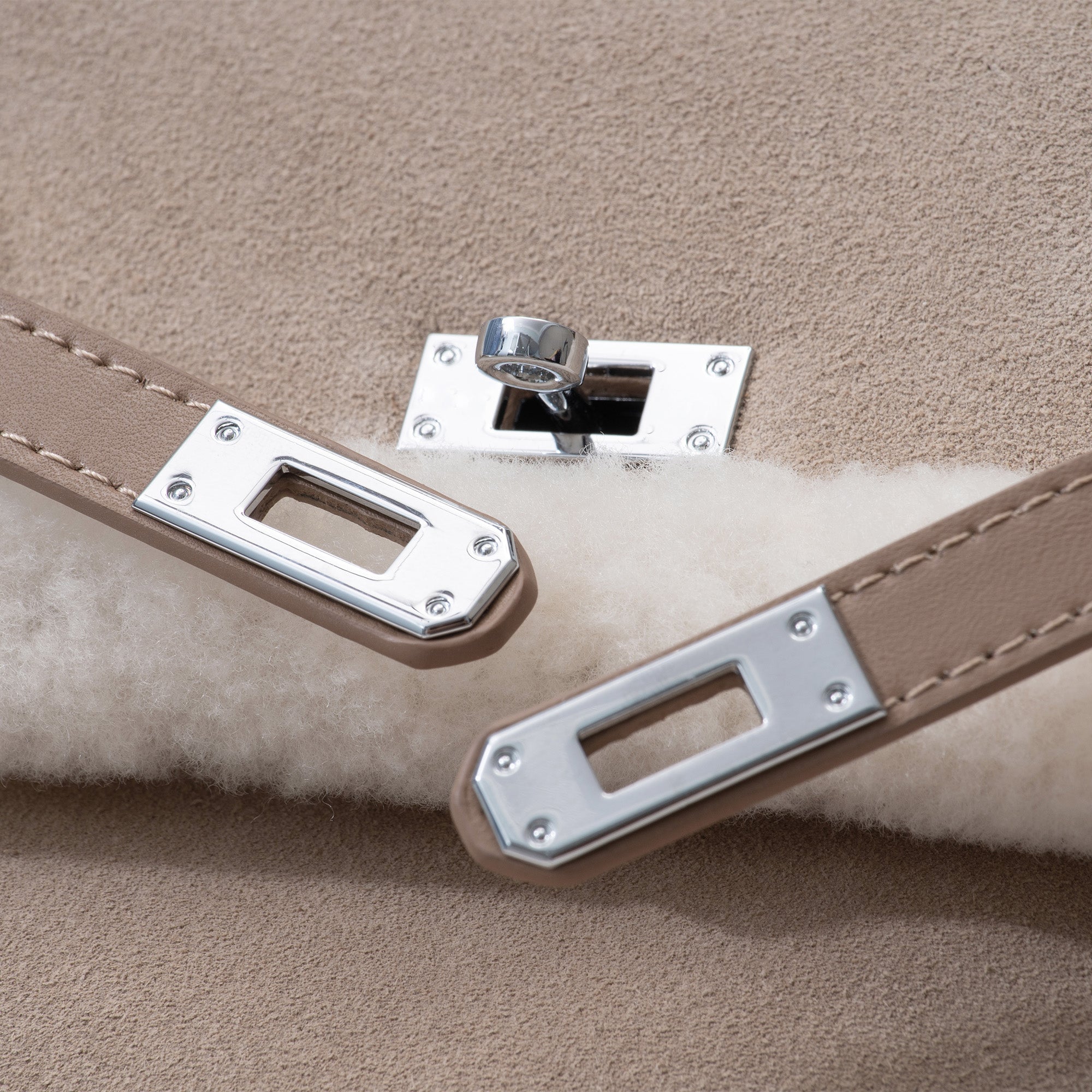 EverUgg Kenny Fluffy UGG backpack with adjustable straps, soft plush exterior, and handbag style design.