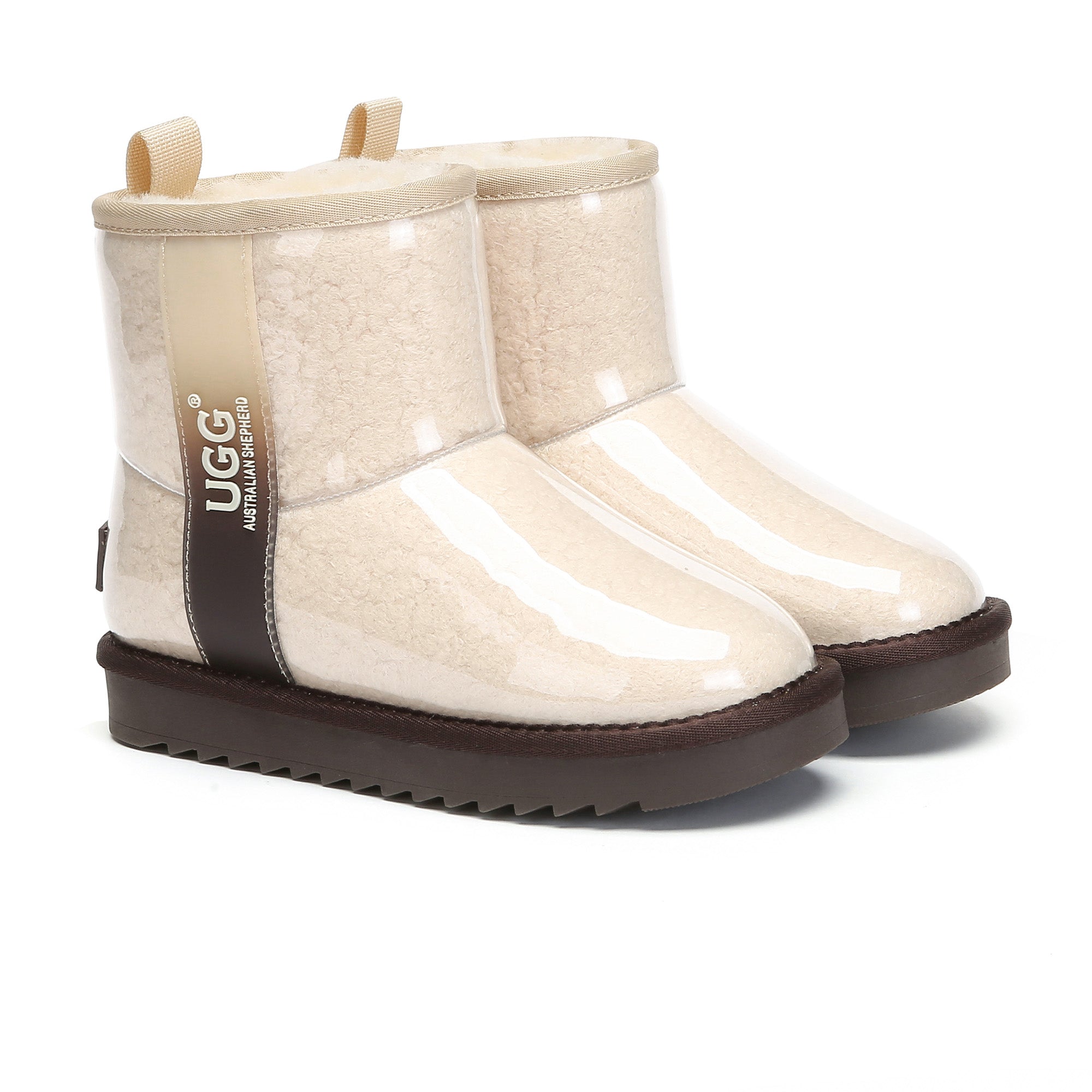Kids coated Neo UGG rain boots by EverUgg, waterproof boots with a colorful, durable exterior for rainy days and outdoor wear.