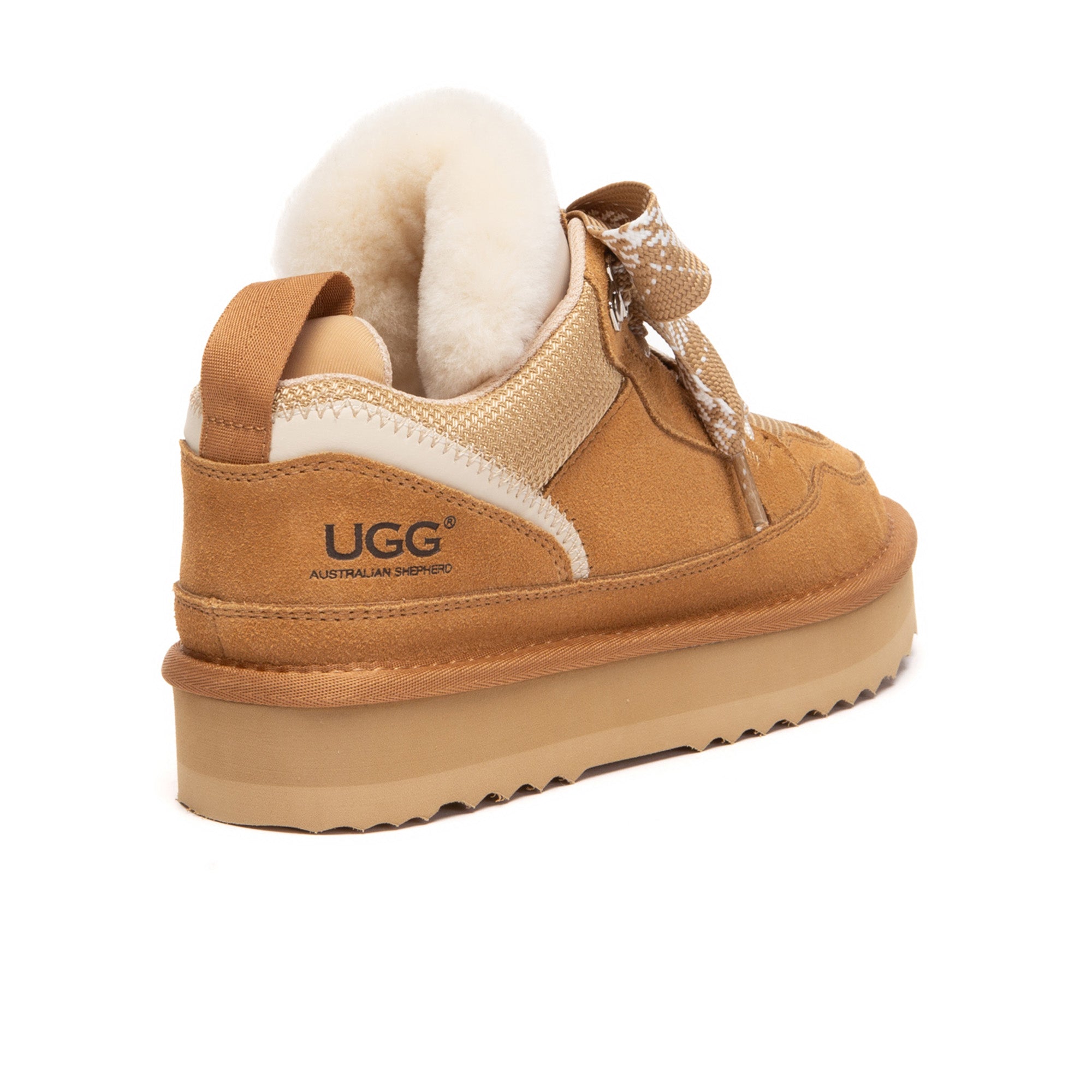 Kids' UGG Parker lace-up boots with platform, featuring durable material and stylish design, by EverUgg.