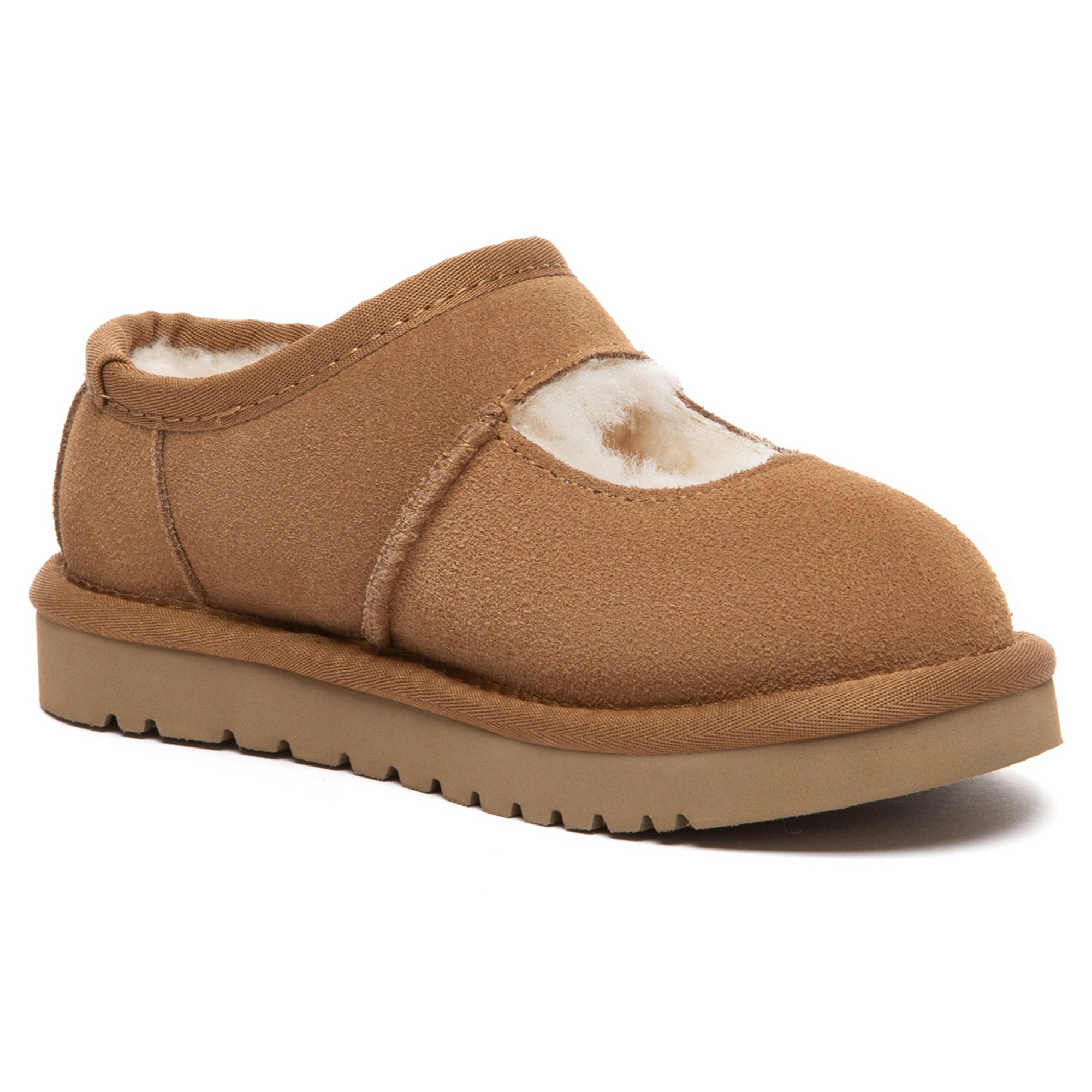 Kids Reveal UGG platform slippers by EverUgg featuring plush material and a cozy design for comfortable indoor wear.