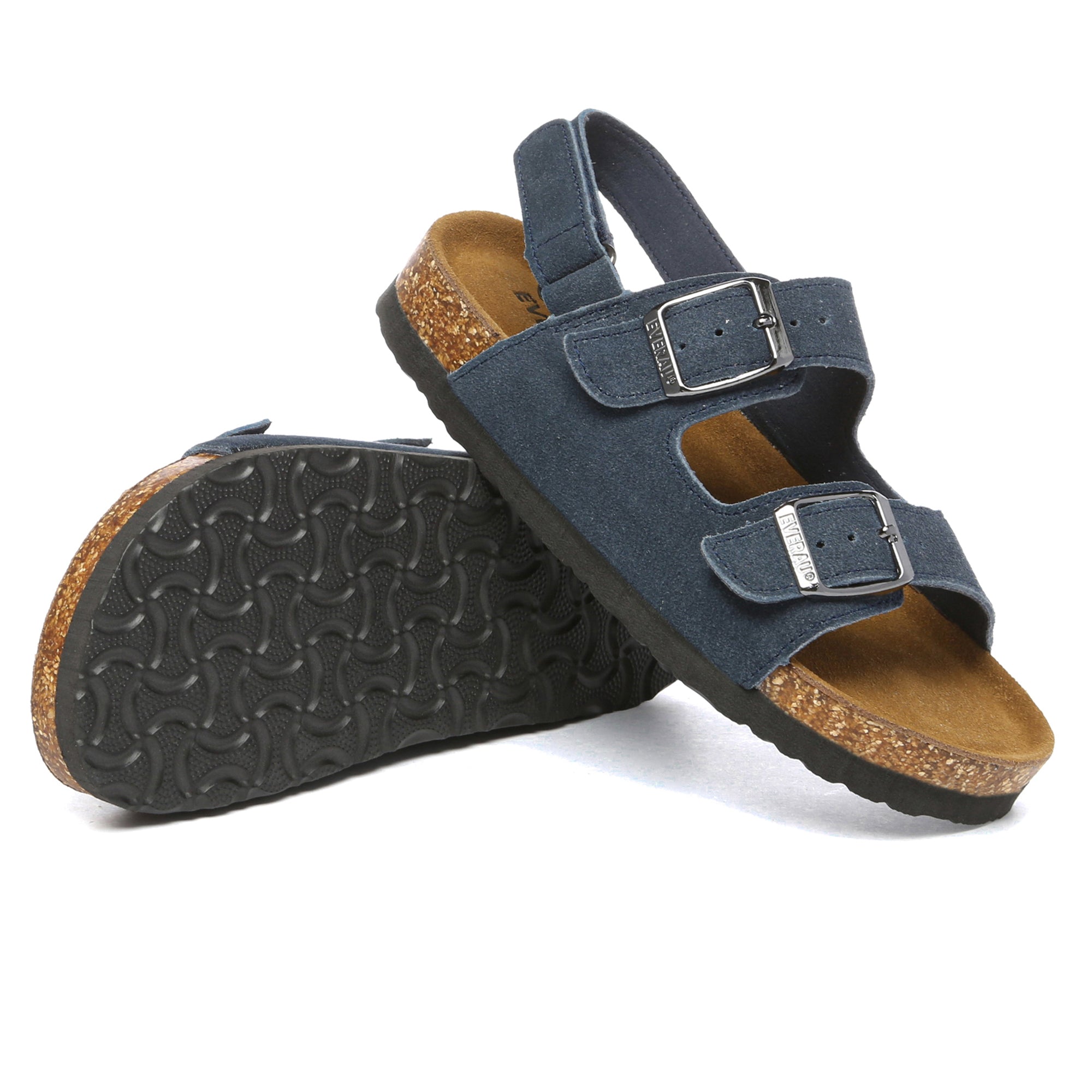 Kids EverUgg slingback sandals with adjustable straps and open toes, perfect for warm weather and casual wear.