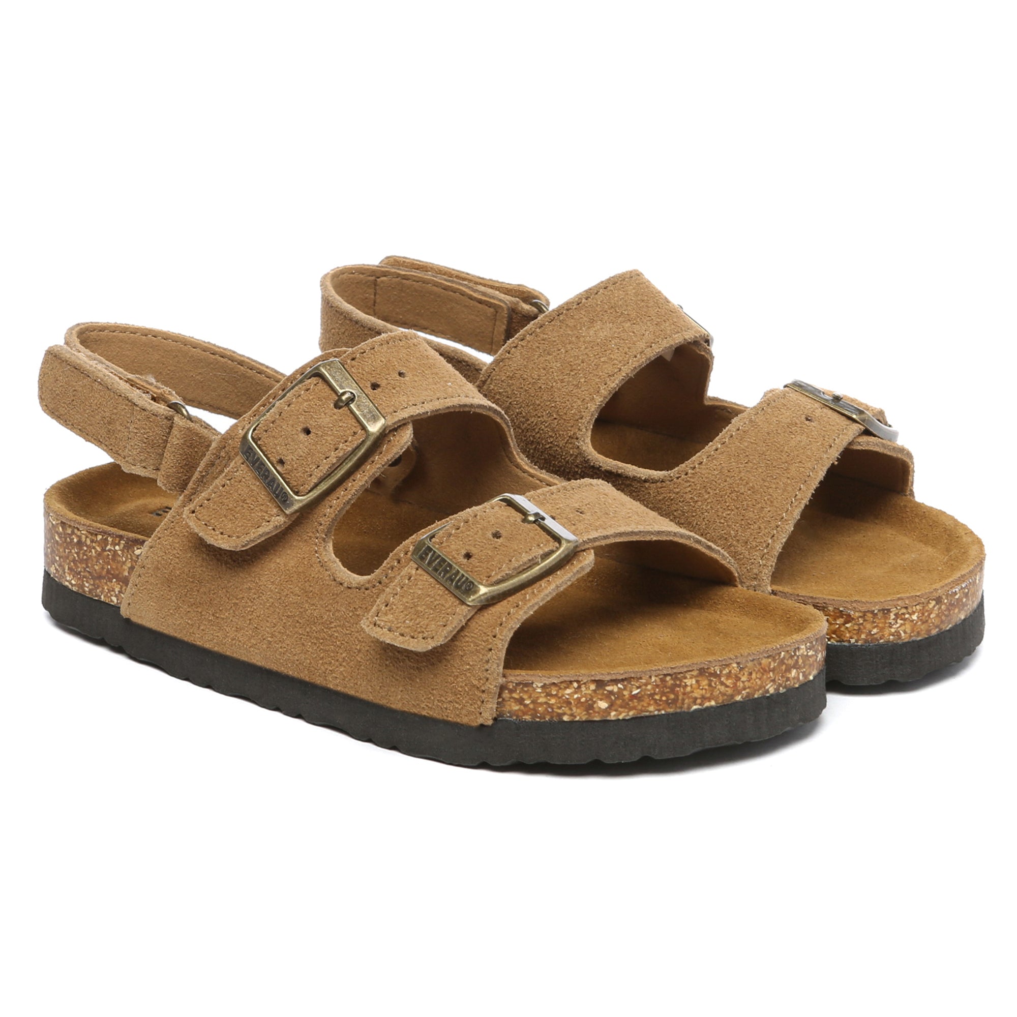 Kids' EverUgg slingback sandals with adjustable straps and open toe design, suitable for casual summer wear.