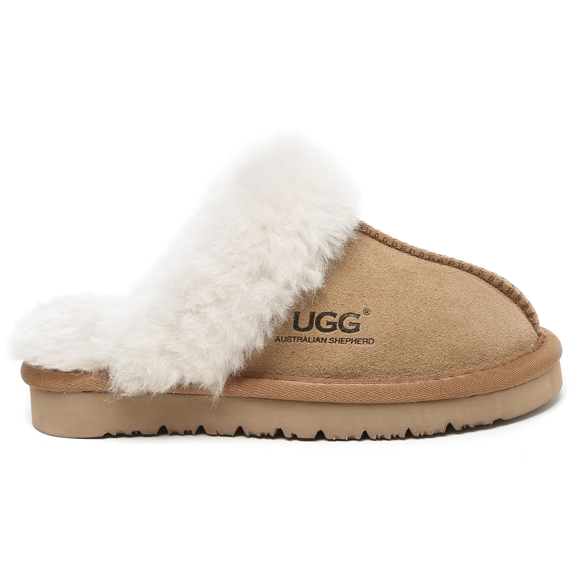 Kids' EverUgg slippers with ultra comfort sole, soft fleece lining, and cozy design for indoor wear.
