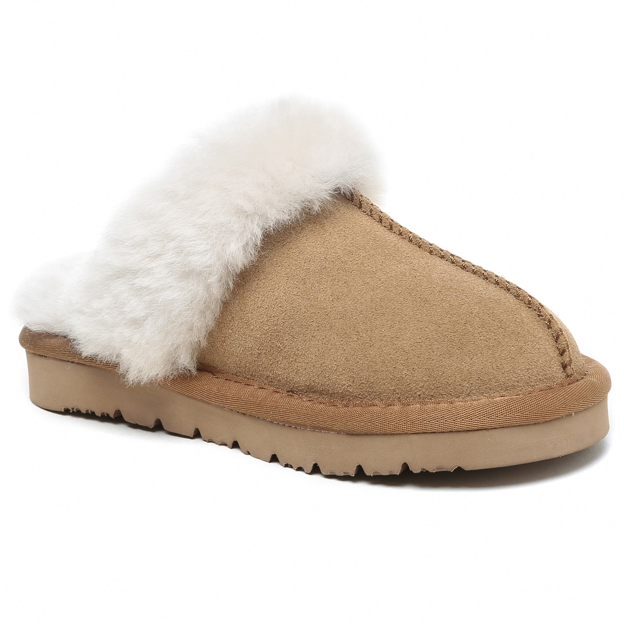 Kids' EverUgg ultra comfort sole slippers with soft plush lining and slip-on design for cozy indoor wear.
