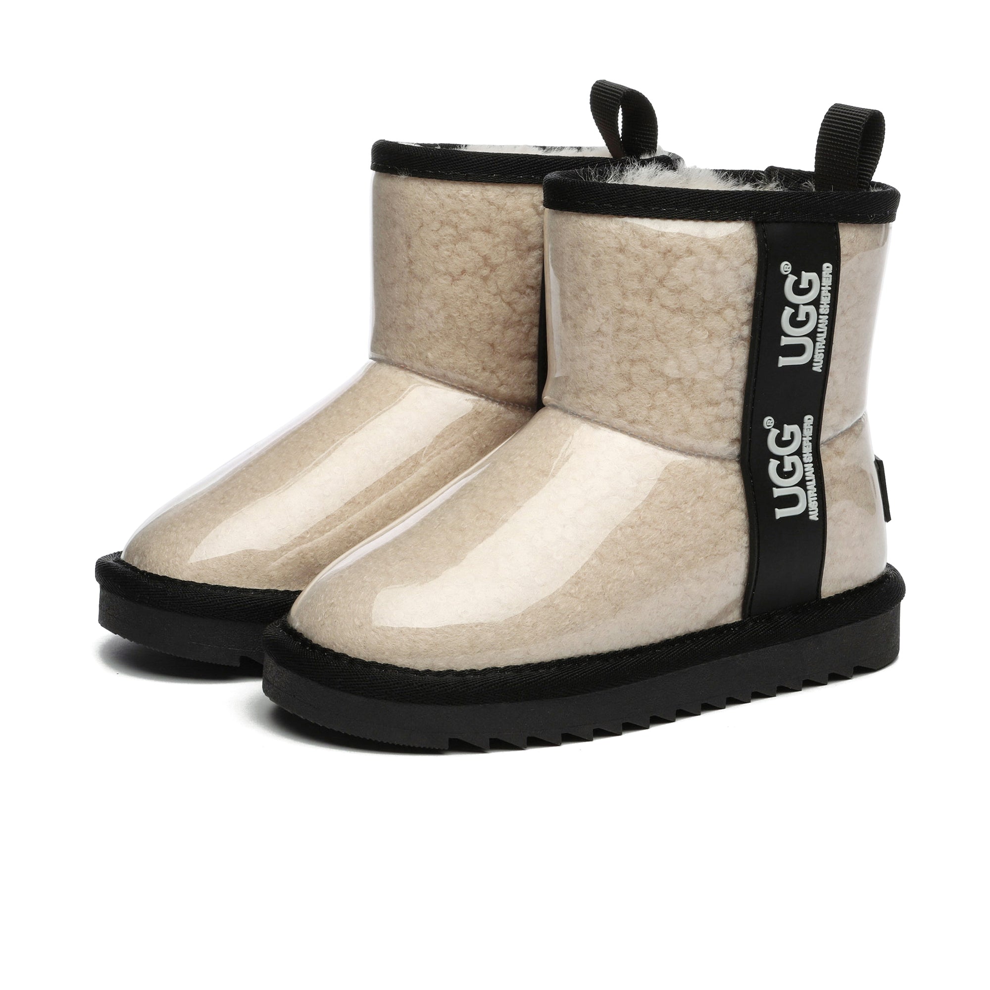 Kids waterproof UGG boots by EverUgg with plush lining and durable waterproof exterior, perfect for winter weather.