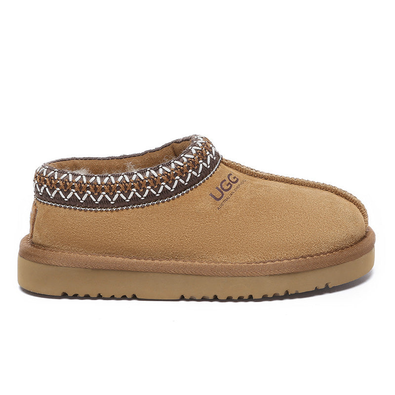 Colorful Koori Kids UGG slippers by EverUgg featuring soft plush material and slip-on design for cozy comfort.