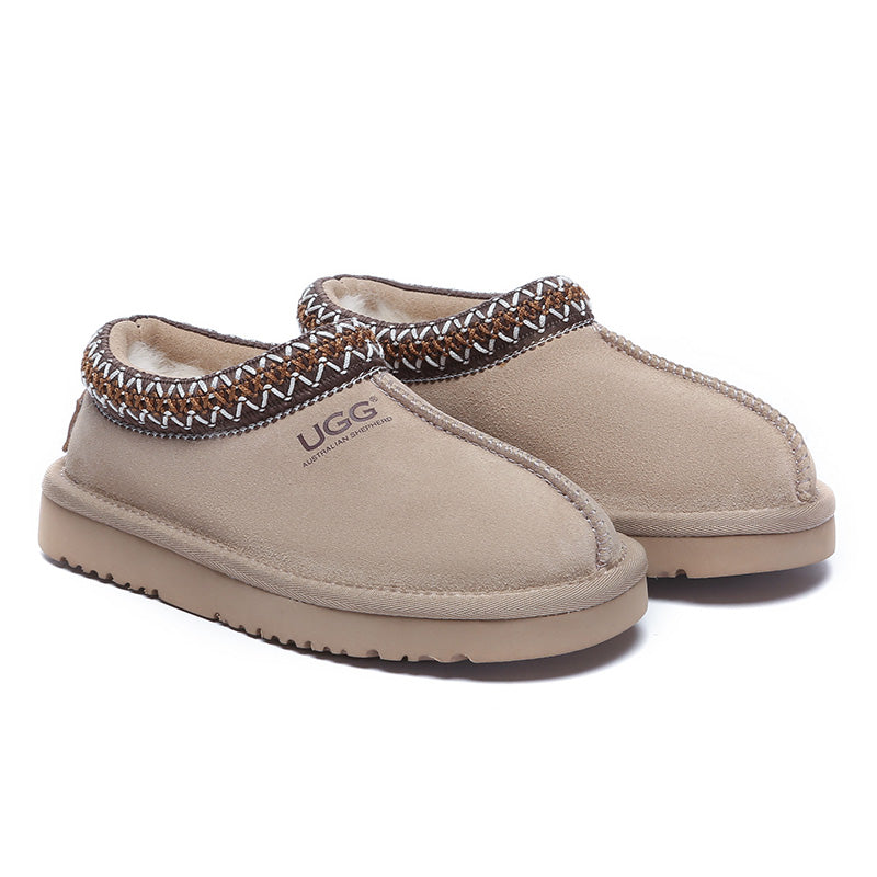 Kids' UGG slippers by EverUgg featuring soft, cozy sheepskin lining and slip-on design for comfortable indoor wear.