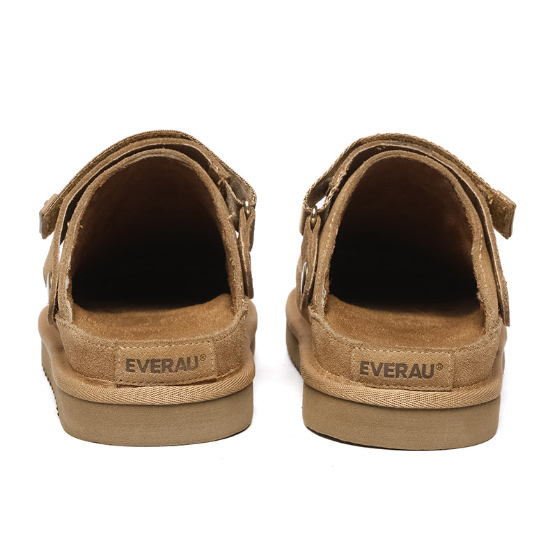 EverUgg Kylee UGG slippers with plush lining, cozy slip-on design, and soft gray material for comfortable indoor wear.