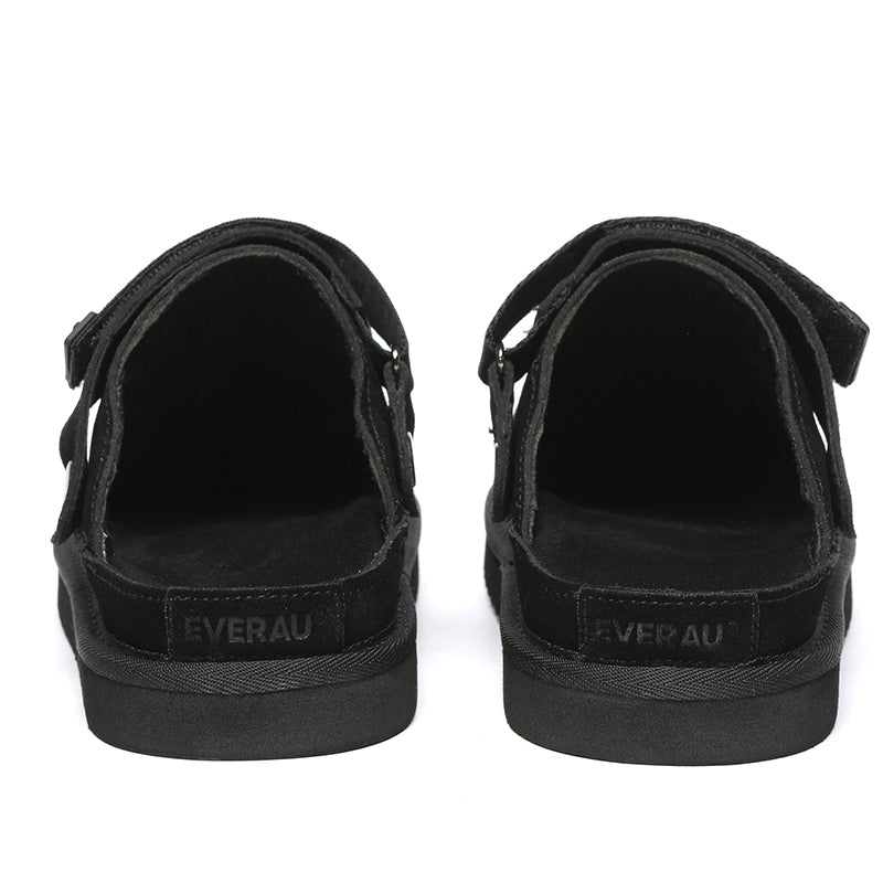 Black Kylee UGG slippers by EverUgg featuring cozy, plush interior and slip-on design for comfortable indoor wear.