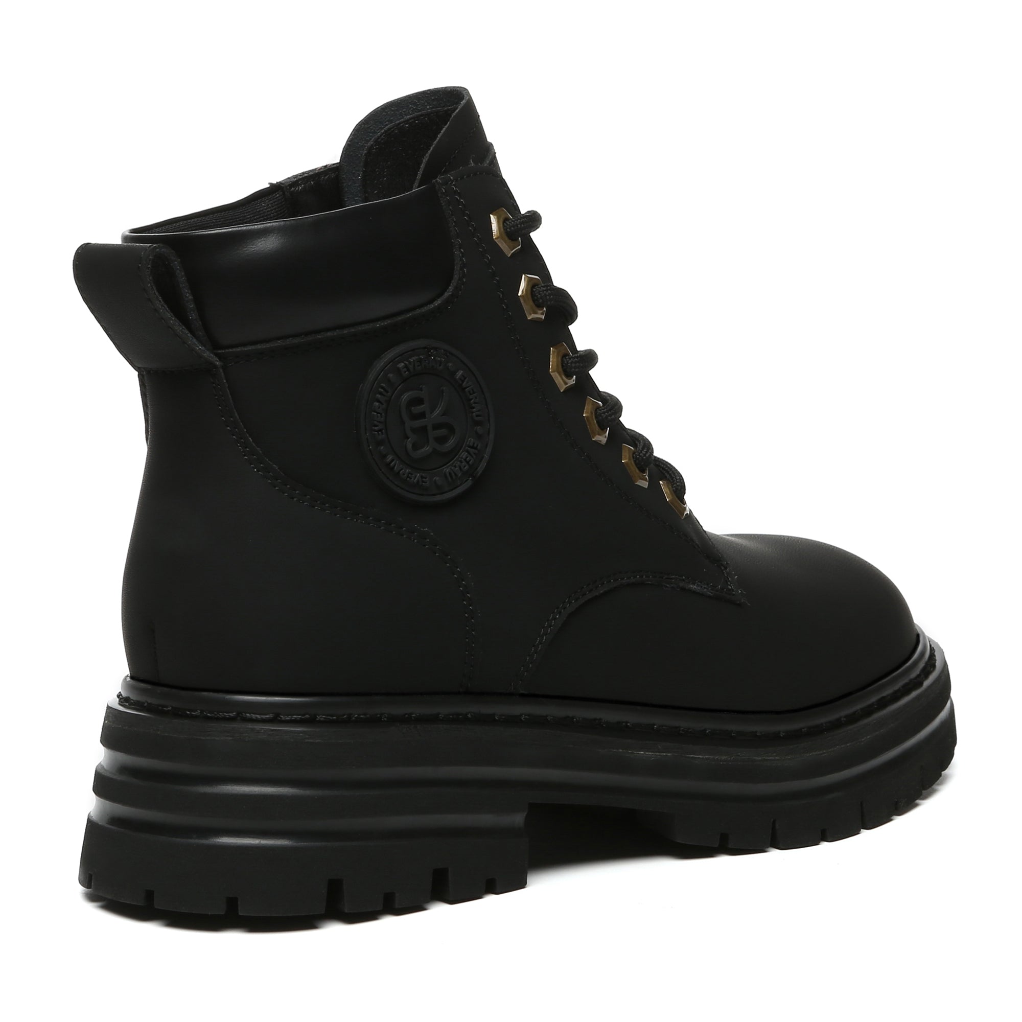 Leather high top Timber boots for women by EverUgg, showcasing stylish design and durable leather material.