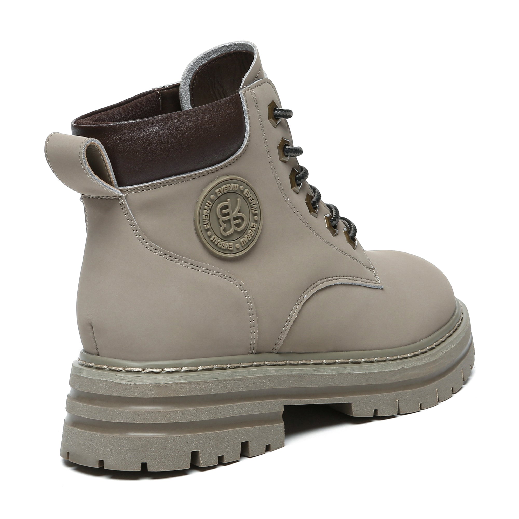 EverUgg leather high top women's fashion boots featuring sturdy design and stylish details, perfect for casual wear.