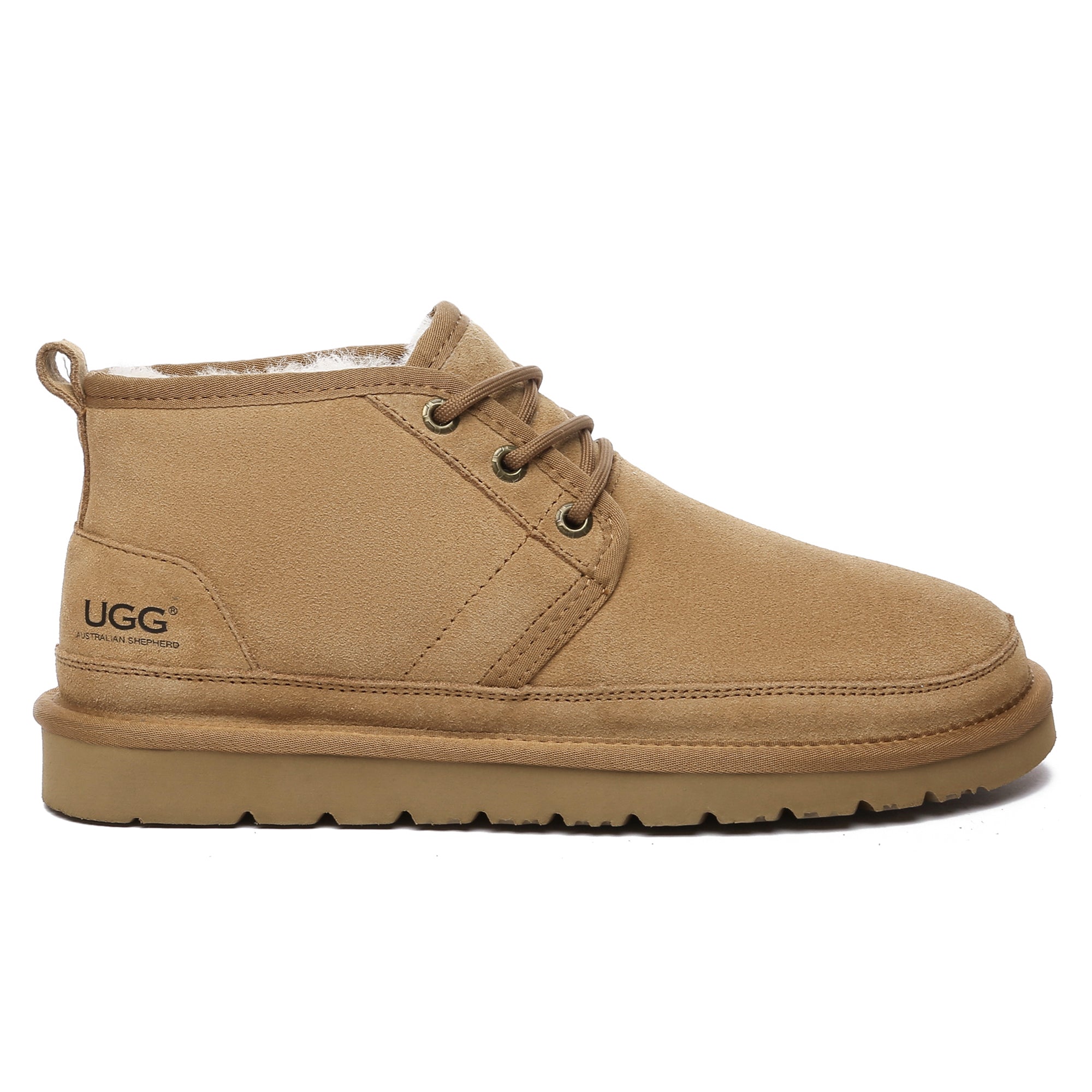 EverUgg Leo Men UGG ankle boots, stylish men's shoes with leather upper and cozy interior, perfect for casual wear.