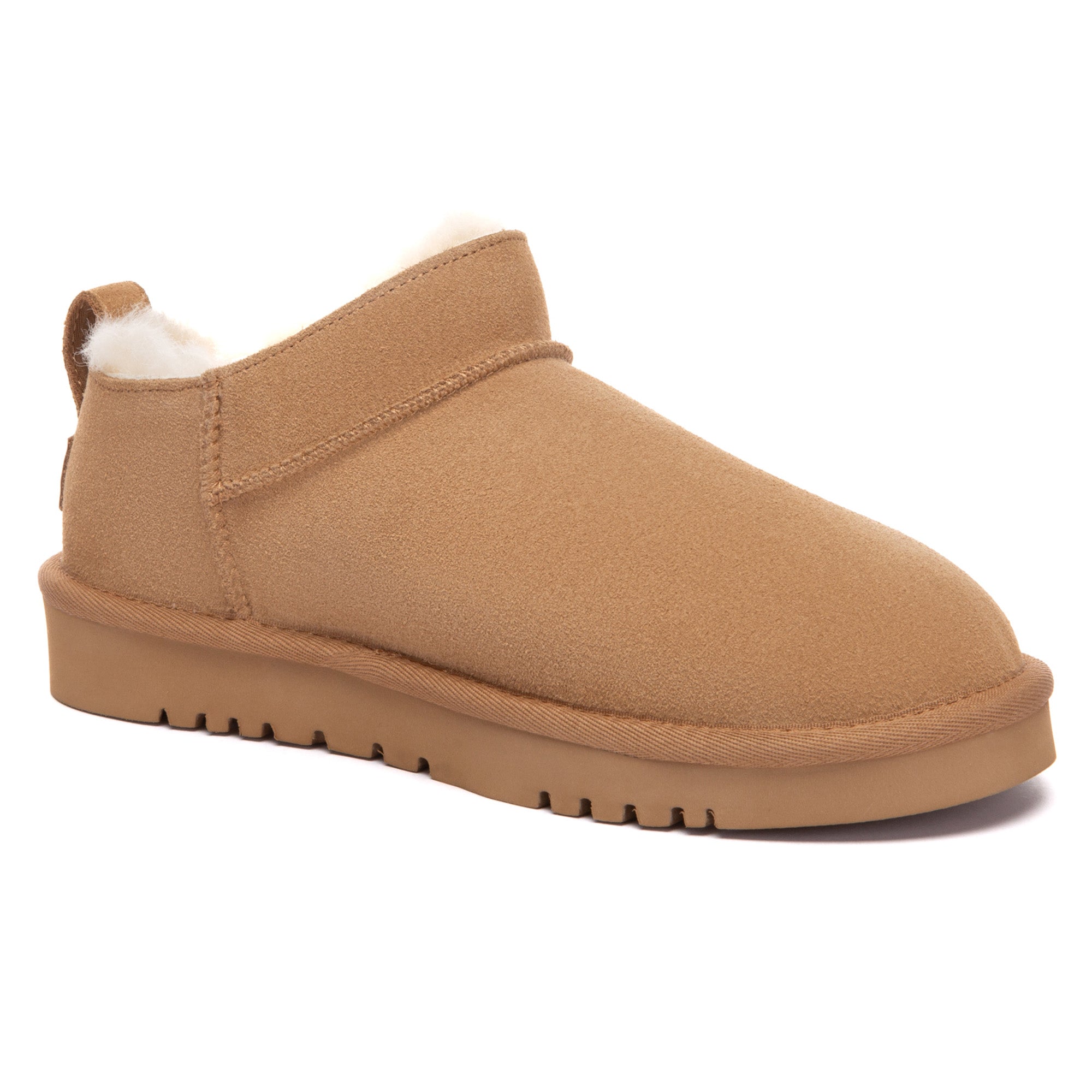 EverUgg Lune Nano Ankle Classic UGG Boots in neutral color, showing the stylish ankle-length UGG boots with soft sheepskin lining.