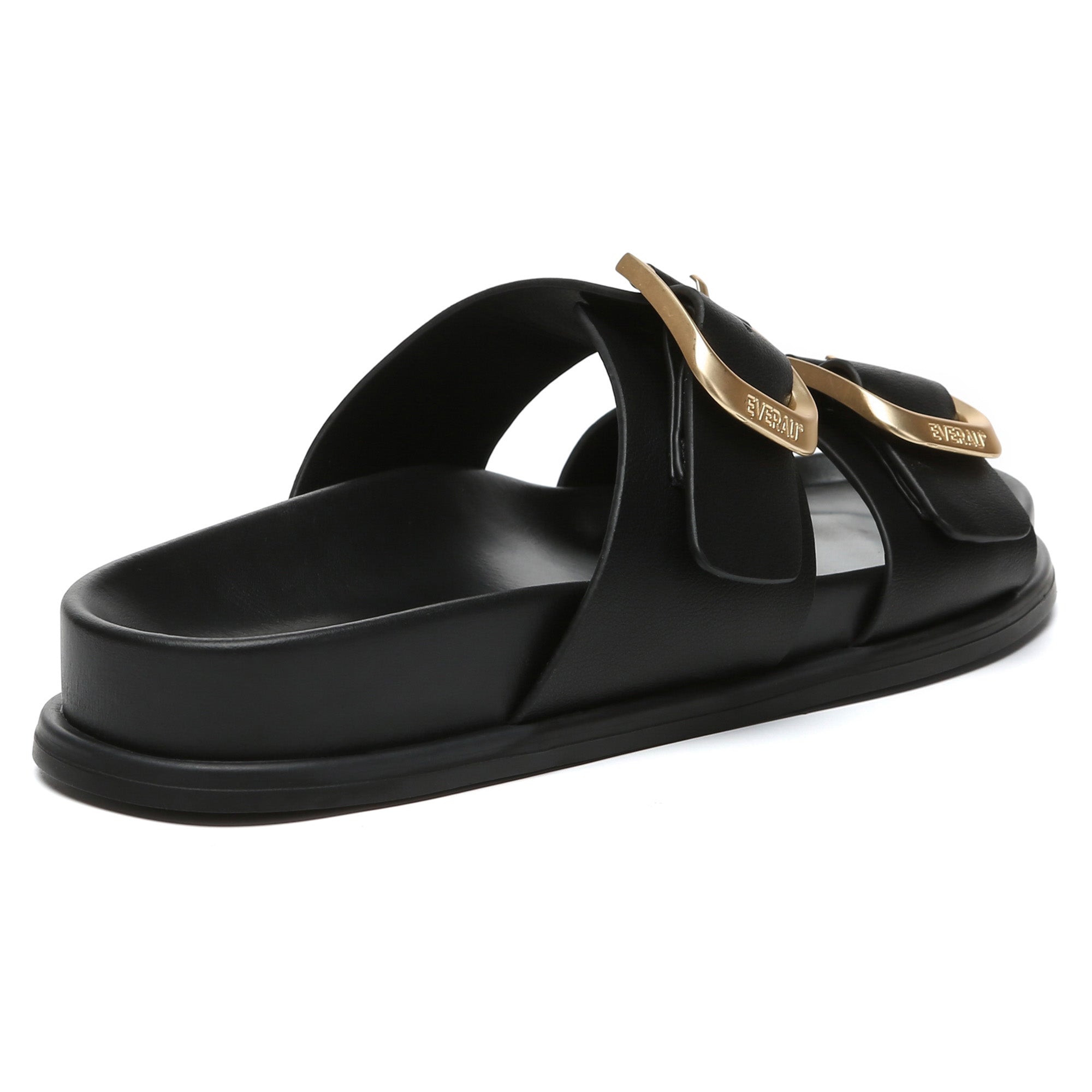 EverUgg Manisha Buckle Leather Sandals with adjustable strap and stylish design, perfect for casual summer wear.
