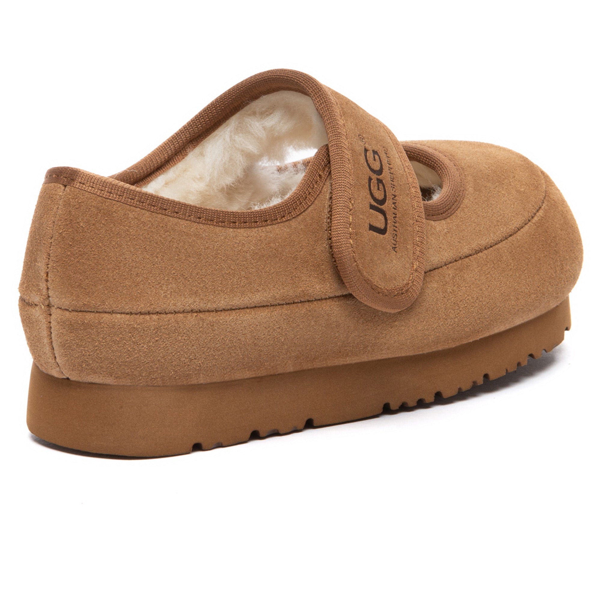 Kids' Millie Mary Jane UGG slippers by EverUgg featuring soft fabric and classic design, perfect for cozy indoor wear.