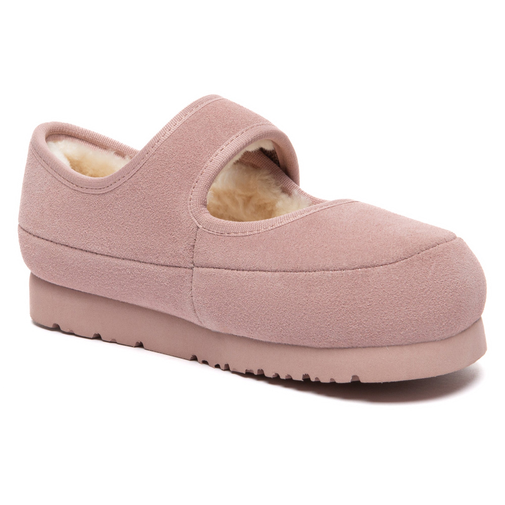 Kids' Millie Mary Jane UGG slippers by EverUgg with soft suede straps and cozy lining, perfect for comfortable indoor wear.