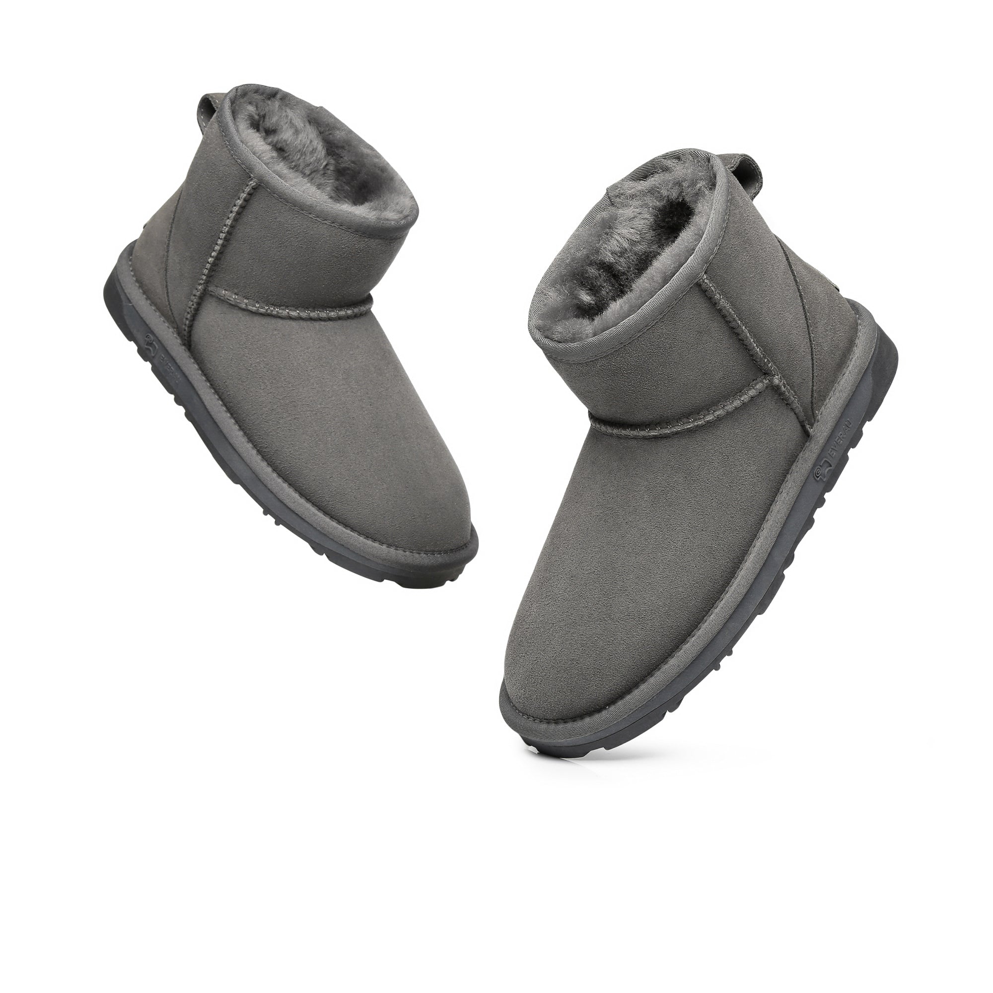 EverUgg Mini Classic Sheepskin UGG Boots for women, showcasing soft sheepskin exterior and cozy interior in a compact design.