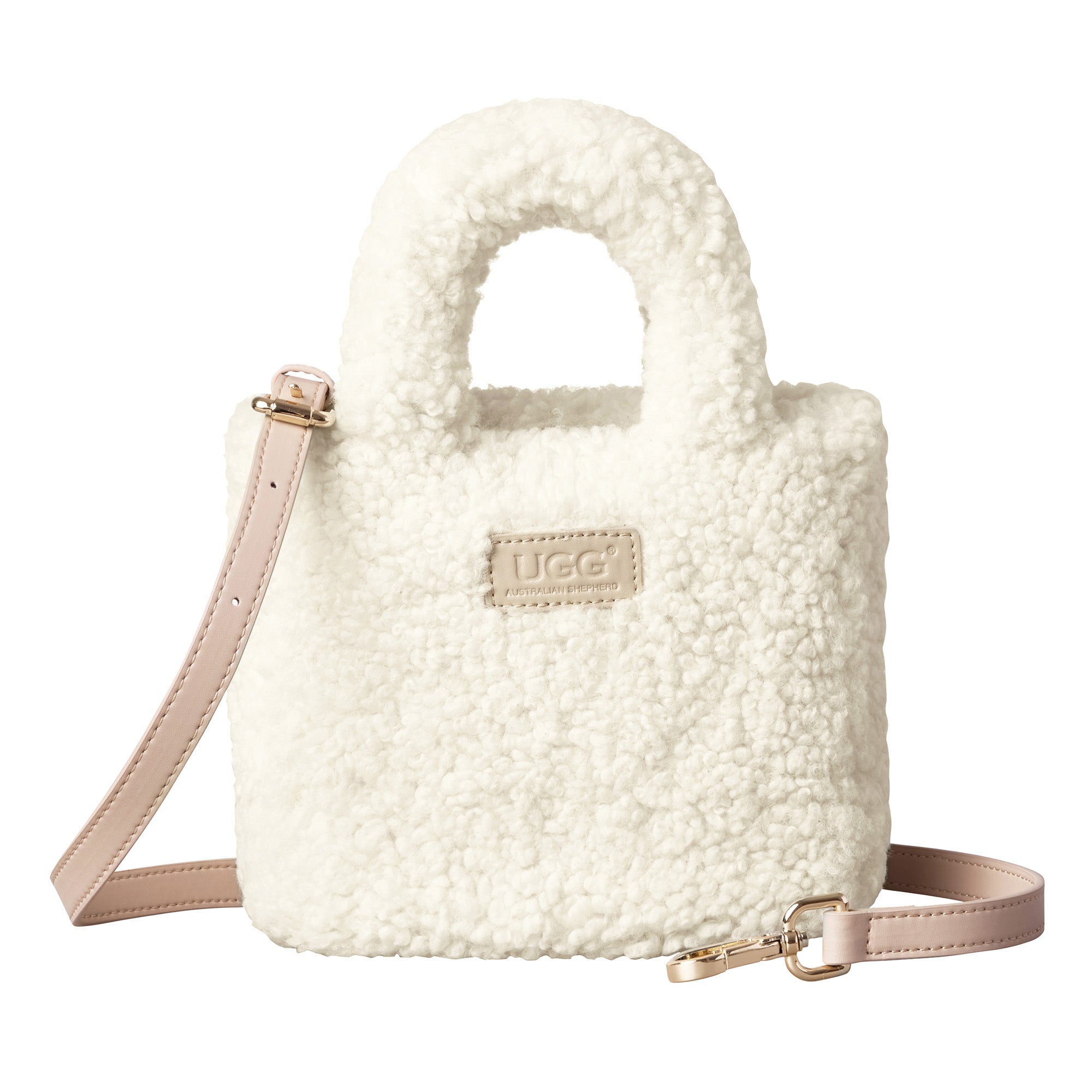 Mini Teddy UGG handbag by EverUgg featuring a plush teddy bear design and compact style, perfect for casual outings.