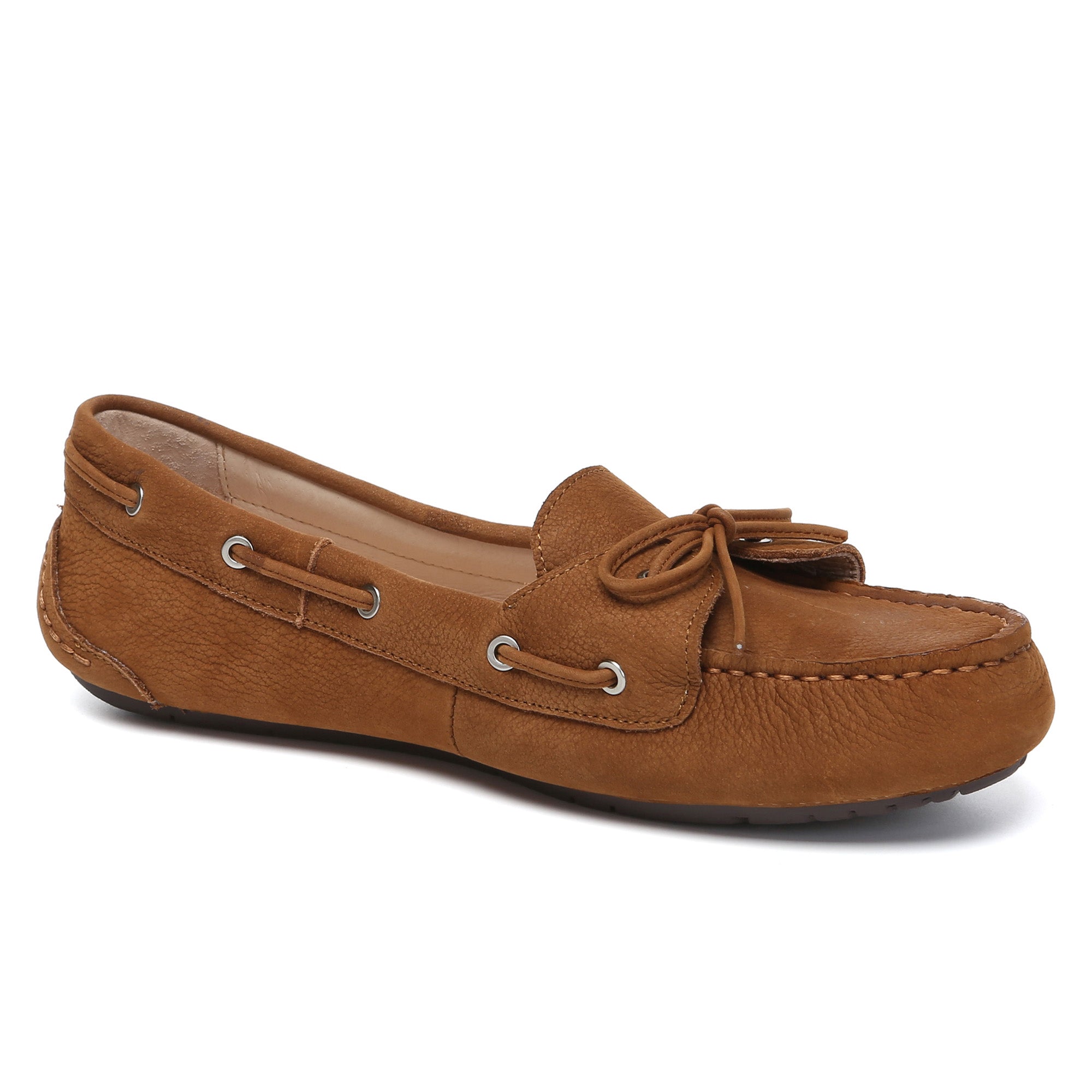 EverUgg Monty casual leather loafer moccasins, stylish flats with smooth leather finish and comfortable slip-on design.