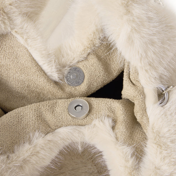 EverUgg Moore Luxury Soft Fluffy Handbag with plush texture and spacious design, perfect for stylish everyday use.