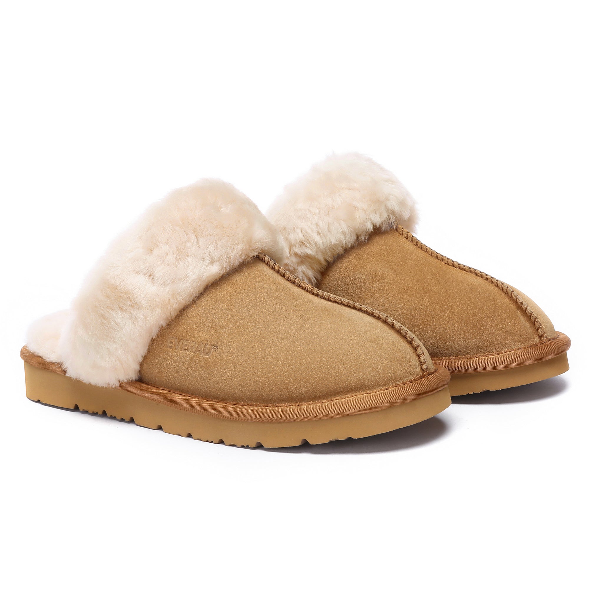 EverUgg Muffin Sheepskin Winter Slippers with plush interior and cozy sheepskin exterior for warmth and comfort.