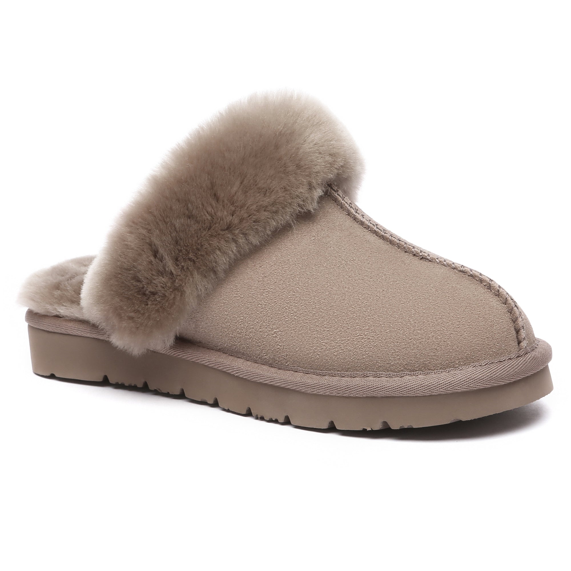 EverUgg Muffin Sheepskin Winter Slippers with plush interior and cozy slip-on design for cold weather comfort.