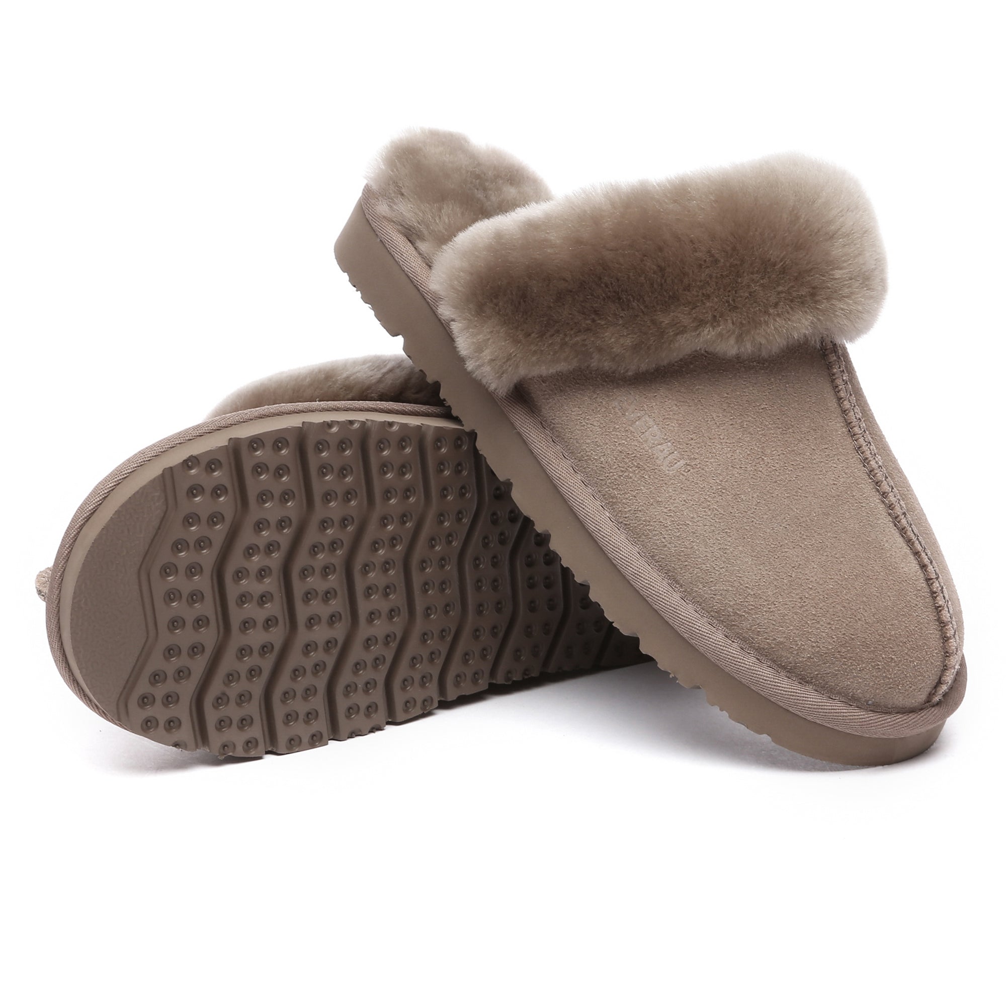 EverUgg Muffin Sheepskin Winter Slippers with plush lining and cozy sheepskin exterior, perfect for cold weather comfort.