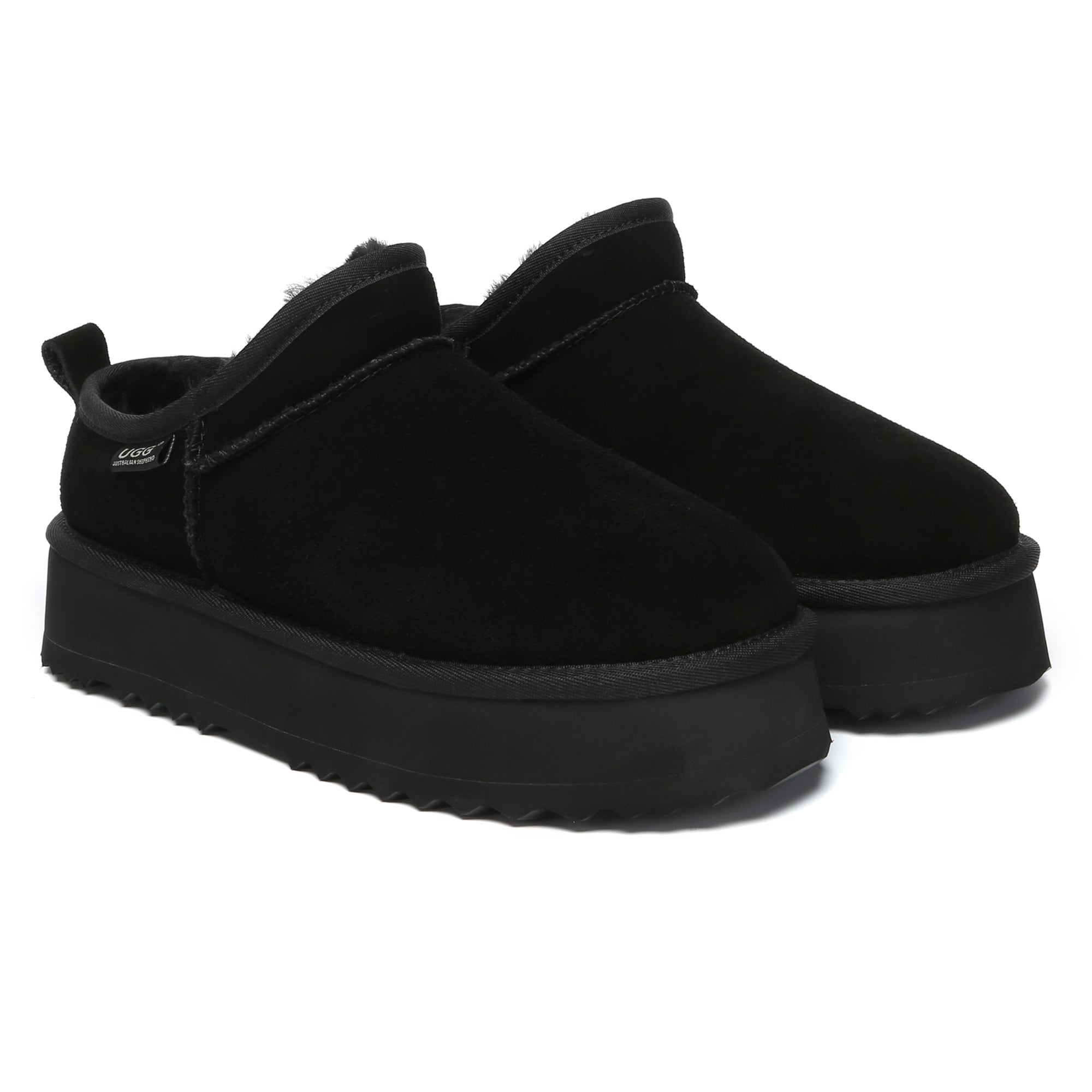 EverUgg Nano Classic Ankle UGG platform boots for women with chunky soles and soft sheepskin lining, stylish and comfortable footwear.