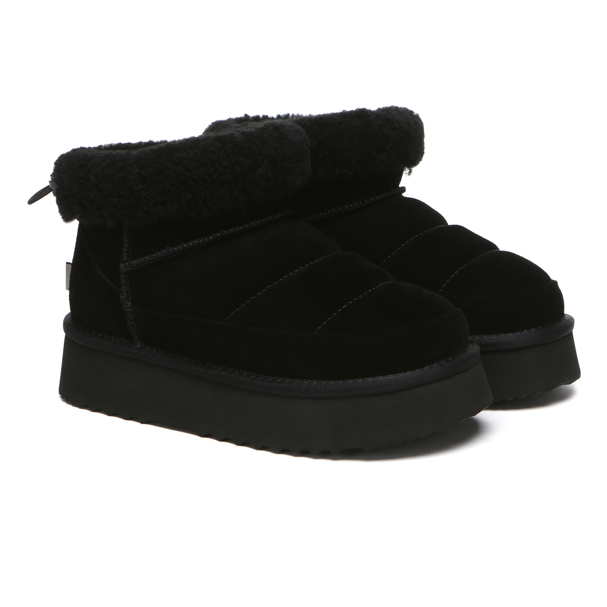 EverUgg Peyton adjustable ankle platform UGG boots for women, featuring a stylish design and comfortable slip-on style.