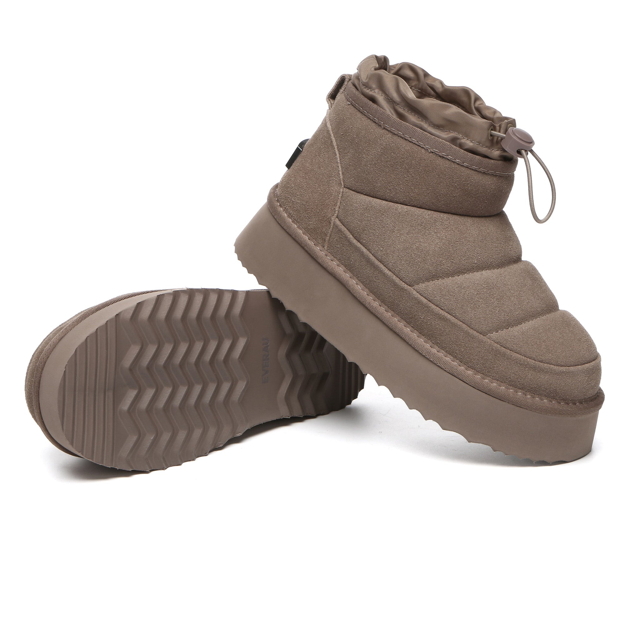 EverUgg Picken adjustable mini platform UGG boots for women, featuring a cozy design and stylish silhouette.