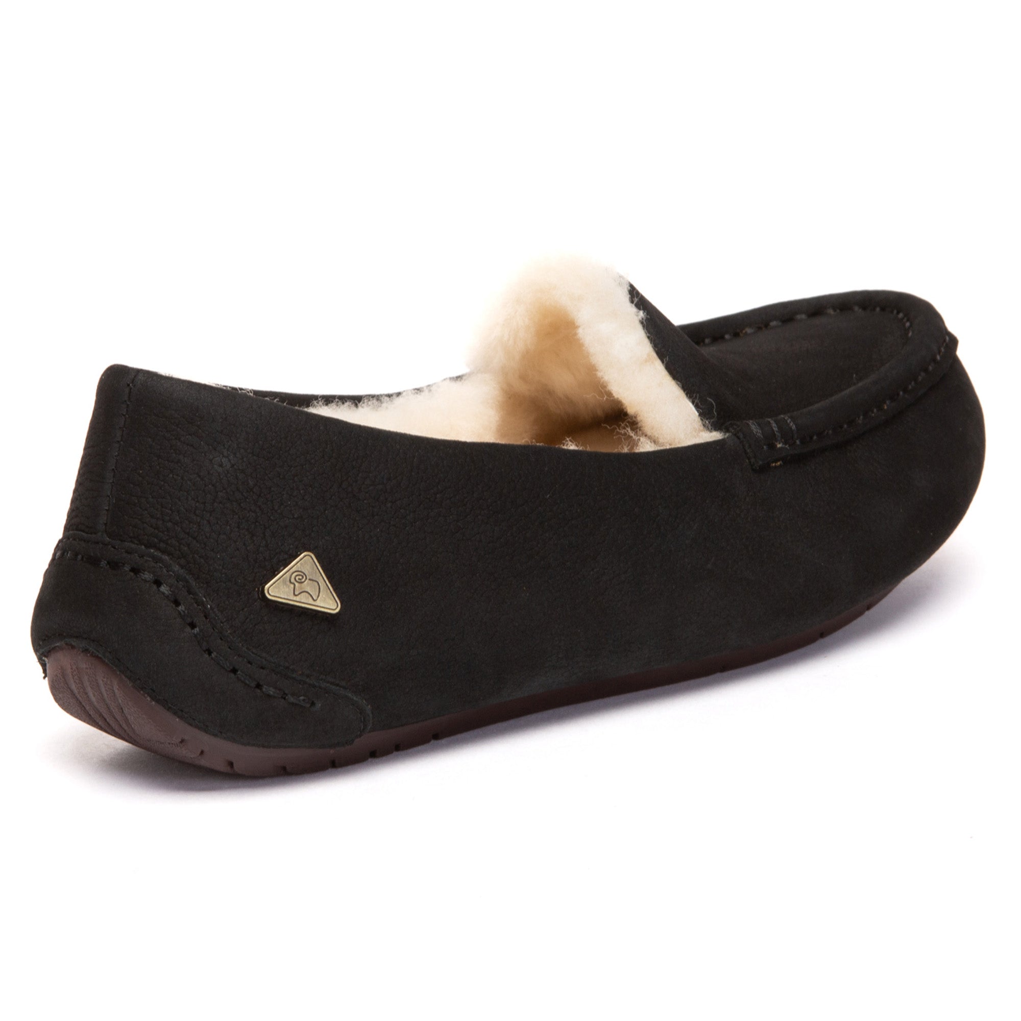 EverUgg Piele Moccasin slippers with soft leather upper and comfortable slip-on design, ideal for cozy indoor wear.