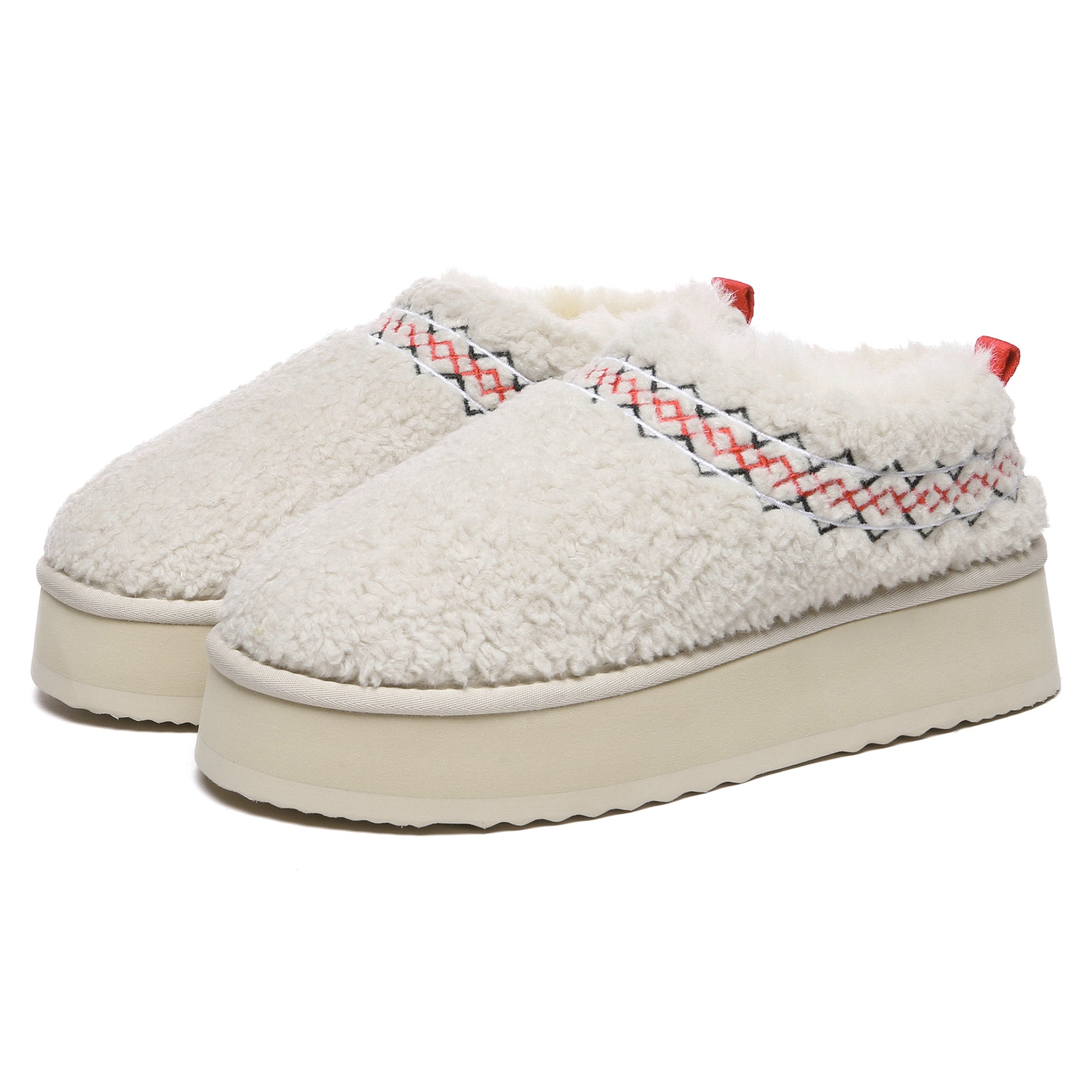 EverUgg PlushCozy Platform UGG slippers for women featuring soft plush material and a comfortable platform sole.