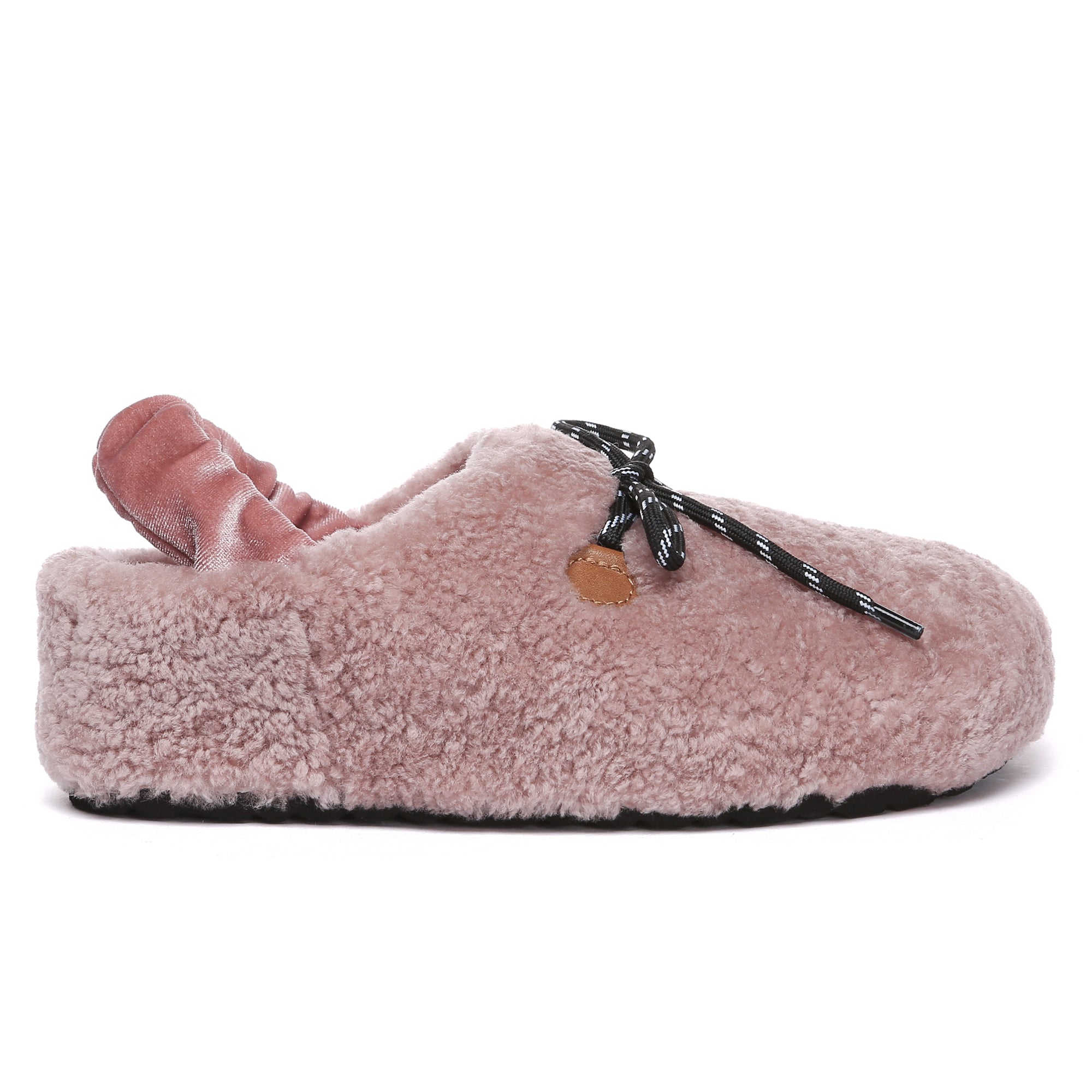 EverUgg PlushCozy slingback lace slippers for women with soft plush material and lace detailing, perfect for comfortable indoor wear.