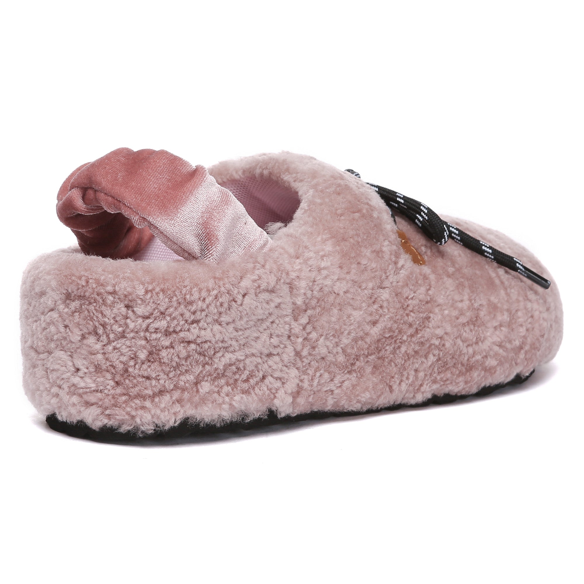 EverUgg PlushCozy slingback lace slippers for women, featuring soft plush material and stylish lace accents.