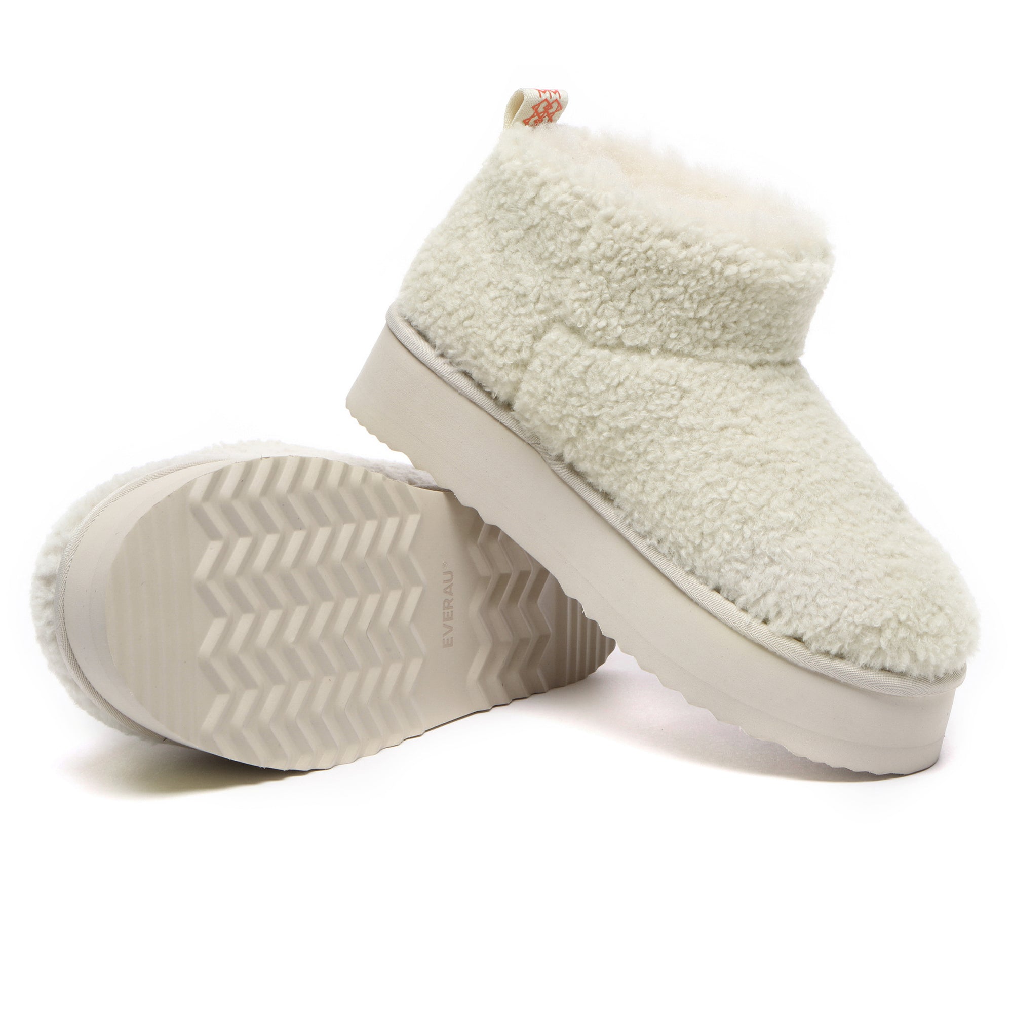 EverUgg PlushCozy Ultra Mini Platform UGG boots for women, featuring soft plush material and a stylish mini platform design.