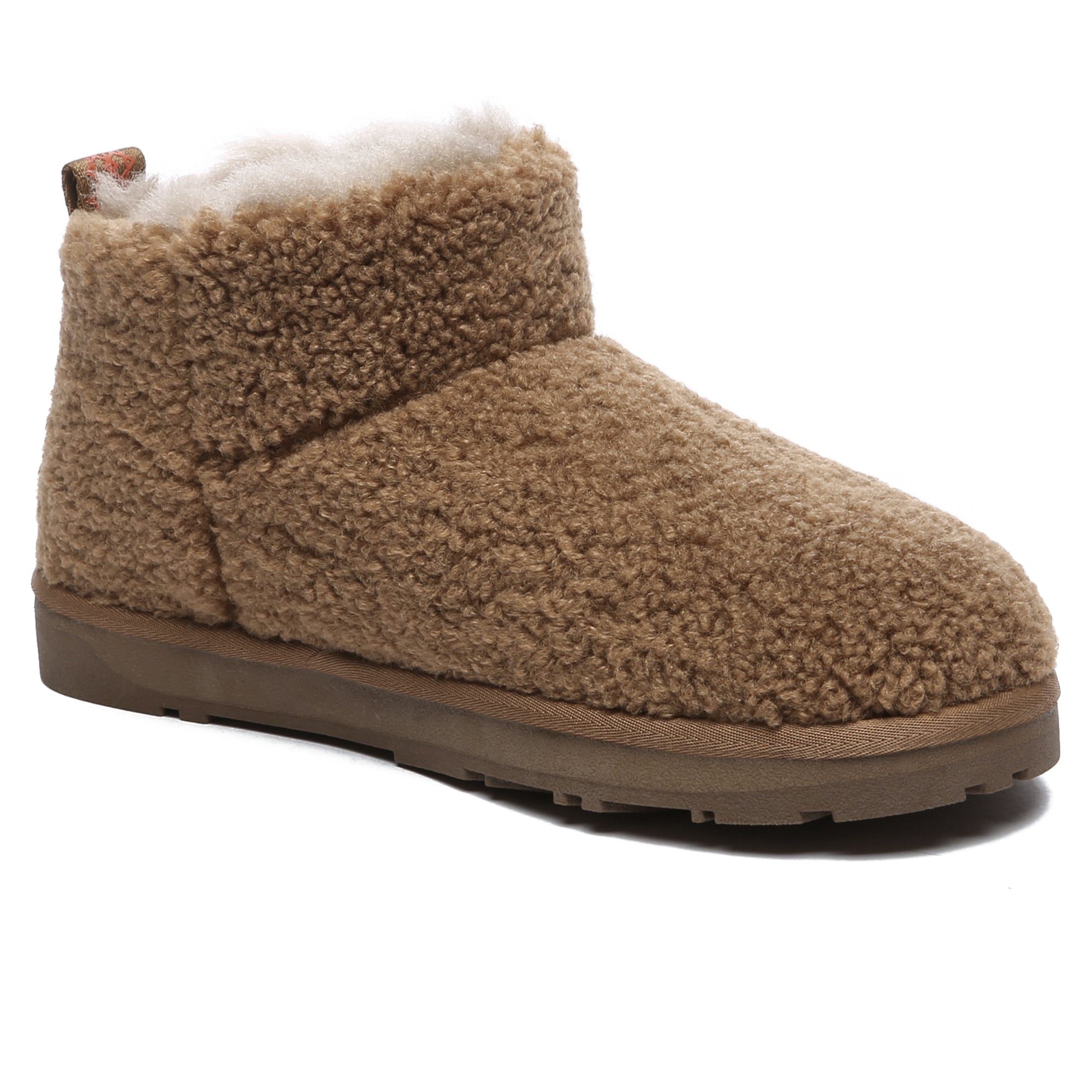 EverUgg PlushCozy Ultra Mini UGG Boots in soft plush material, showcasing their compact, stylish design with warm, cozy interior.