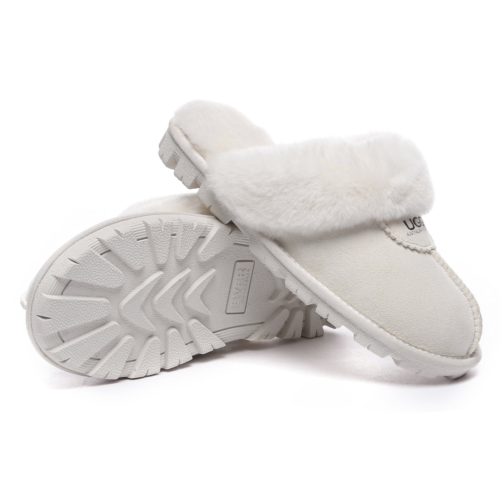 EverUgg premium anti-slip women's slippers featuring soft suede material and cozy interior for comfortable indoor wear.