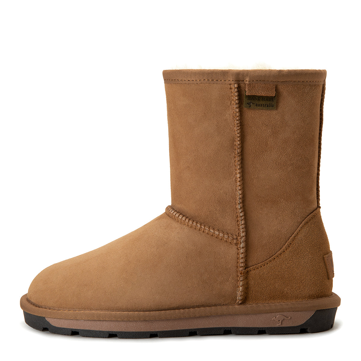 Auzland premium short classic Australian-made UGG boots for women, showcasing soft sheepskin exterior and cozy interior.